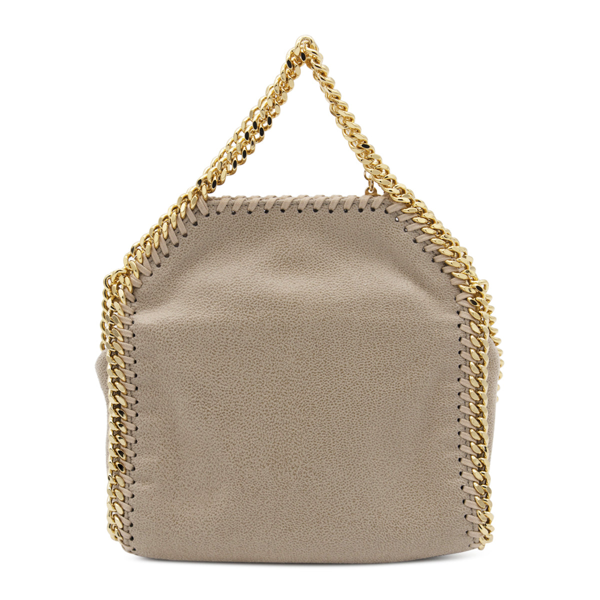 Cream Faux Leather Falabella Tote Bag