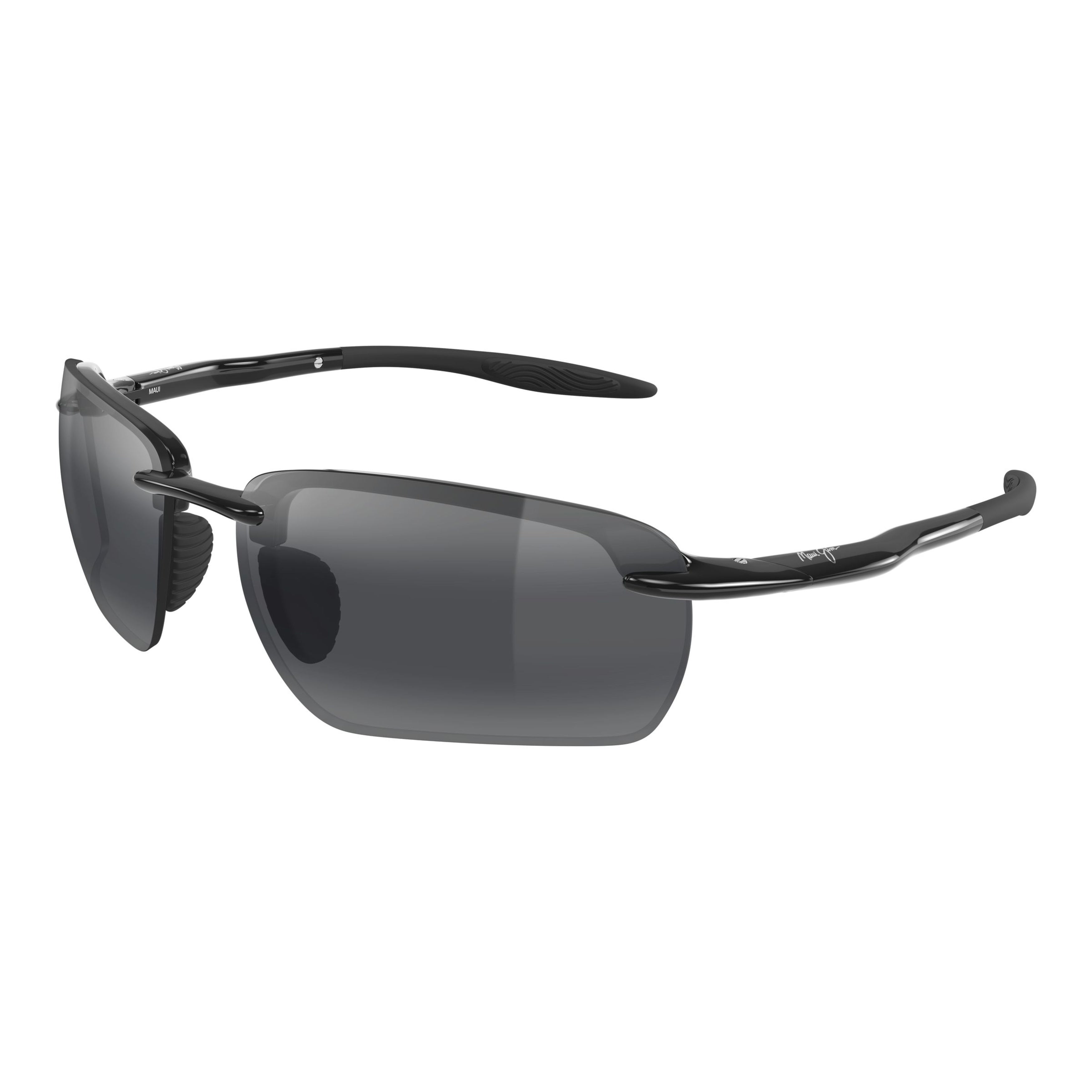 Hookipa Ultra G Rimless Black Sunglasses with Rectangular Lenses