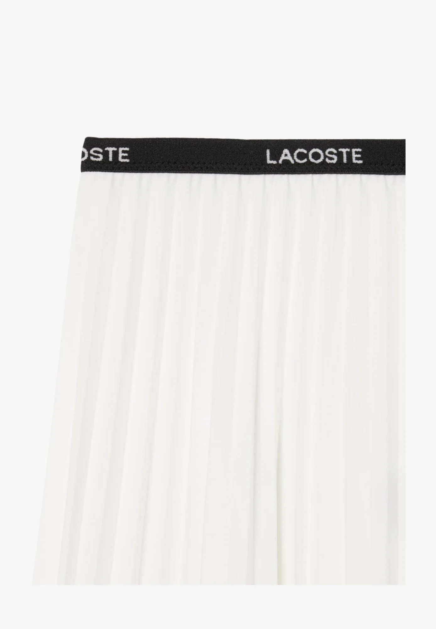 White Short Pleated Mini Skirt