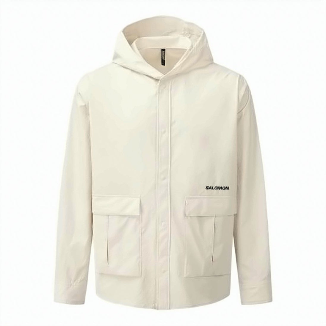 Hooded Jacket with Concealed Closure