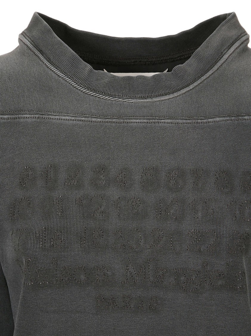 Textured Black Knit Sweater