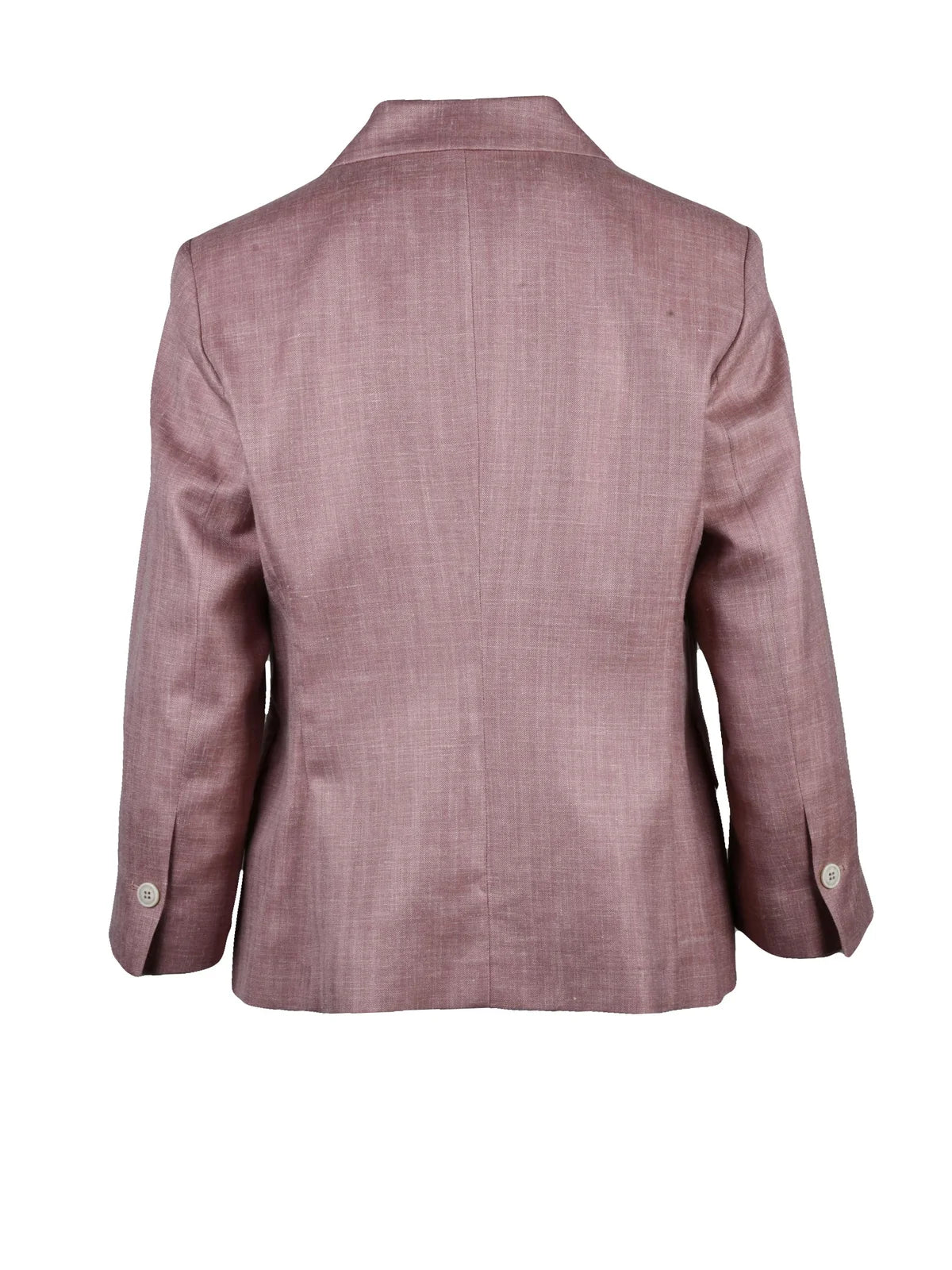 Pink Double-Breasted Wool Silk Jacket