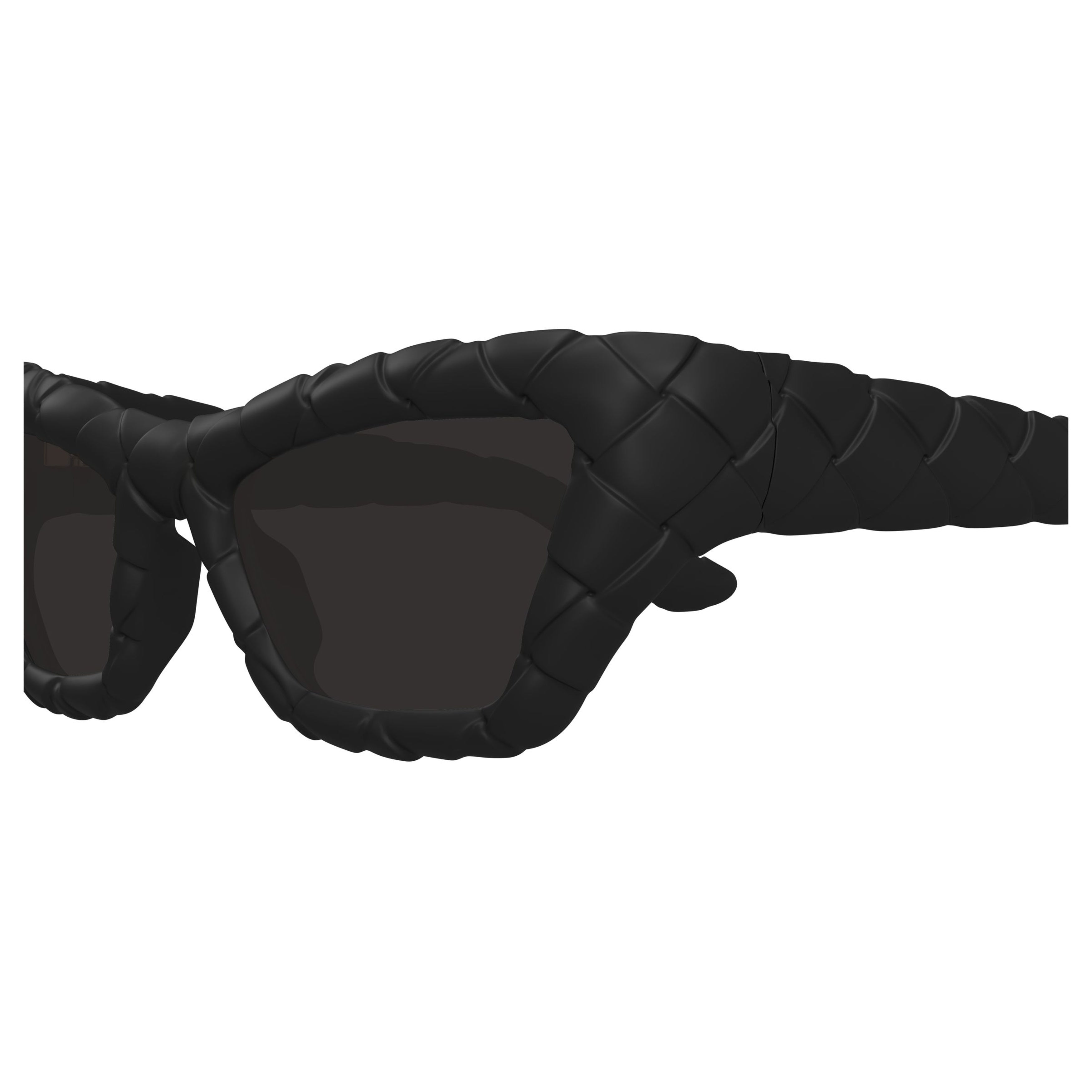 Bv1438s Padded Quilted Oversized Cat-Eye Sunglasses