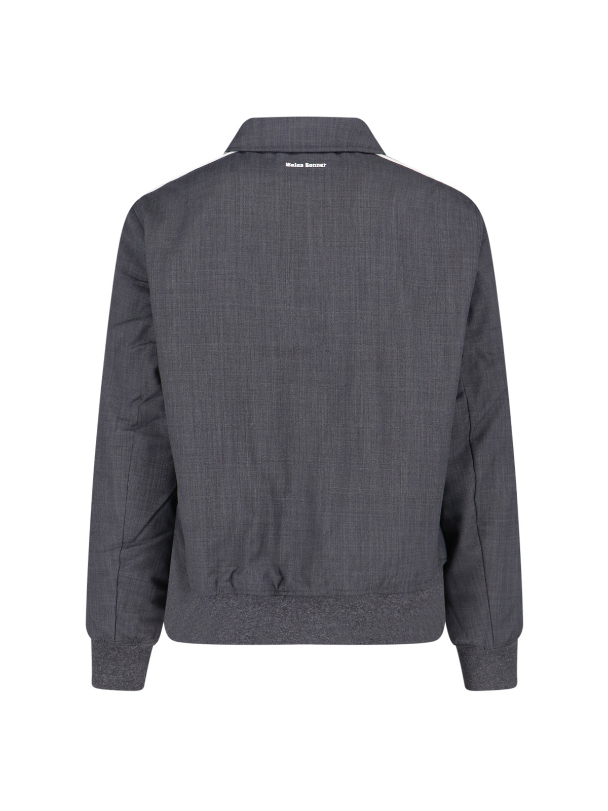 Wool Blend Jacket, Grey, Classic Collar