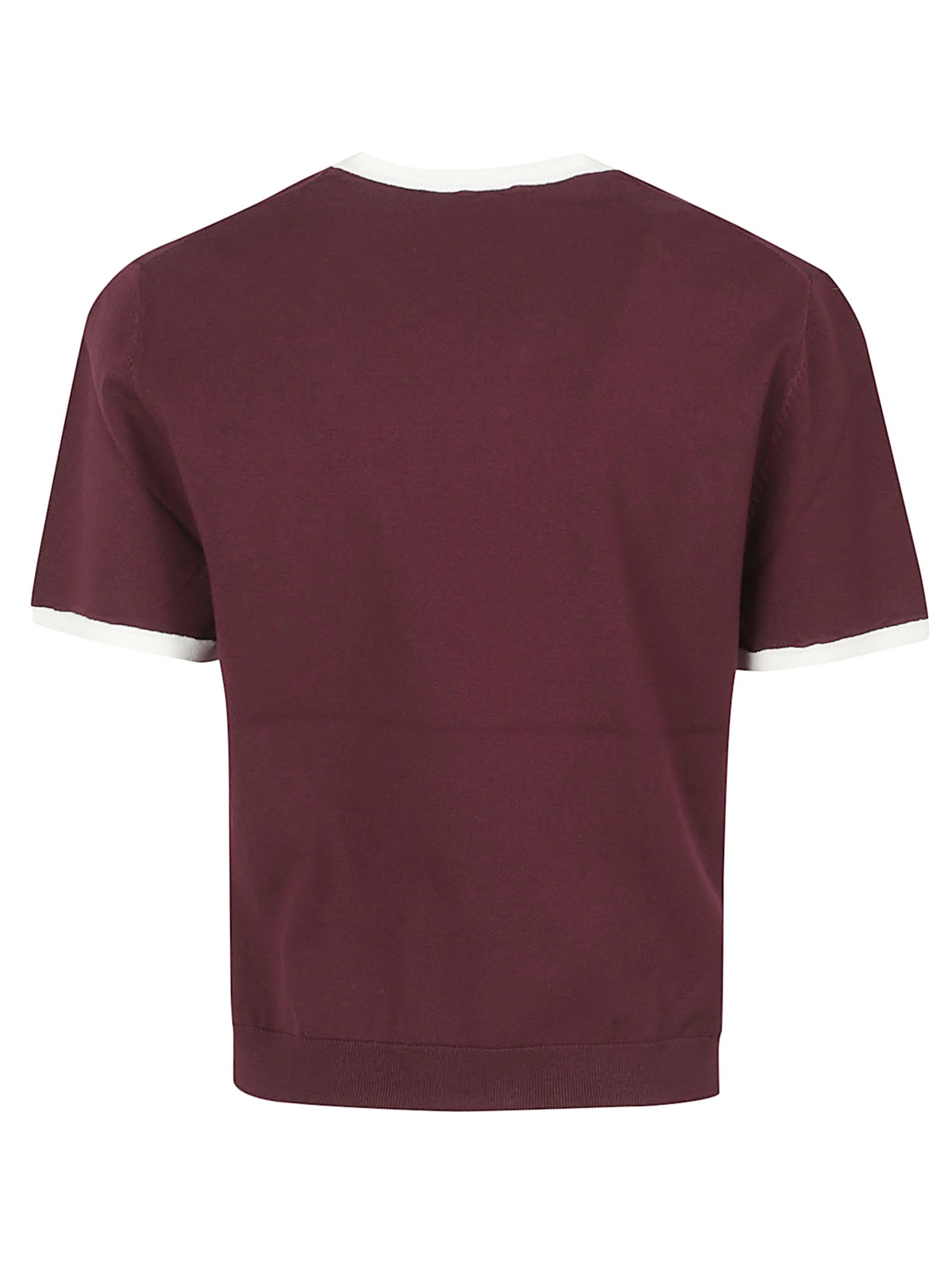 Cropped Top With Contrast Trim