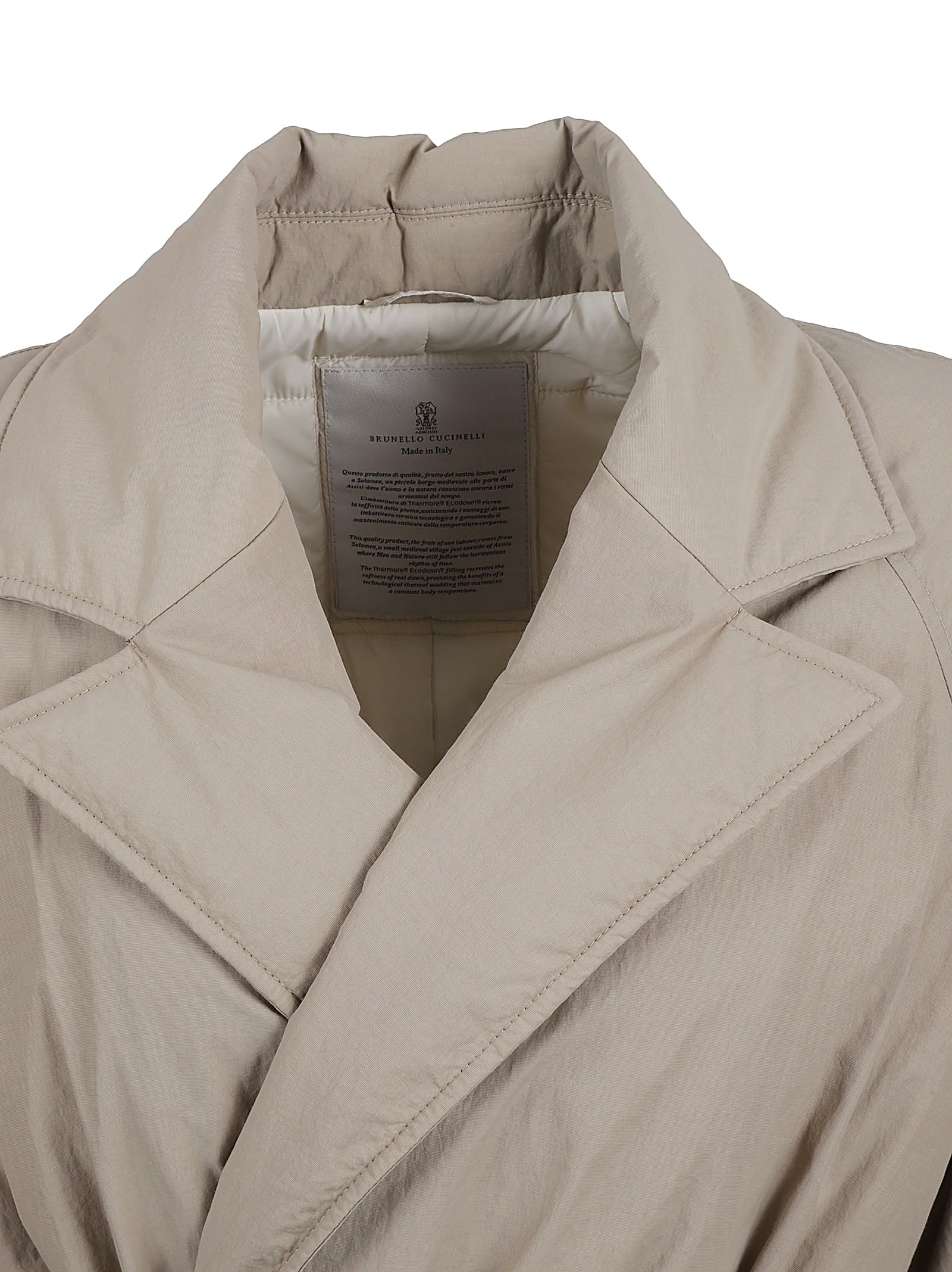 Trench Coat with Tailored Belt and Adjustable Cuffs