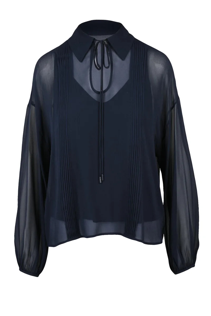 Valdai Chiffon Blouse - Blue