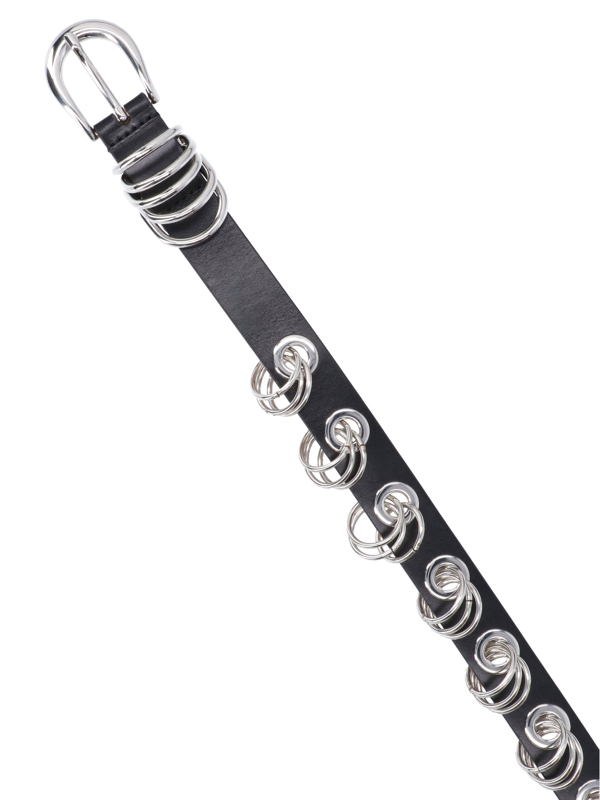 Black Revenge Studded Leather Belt