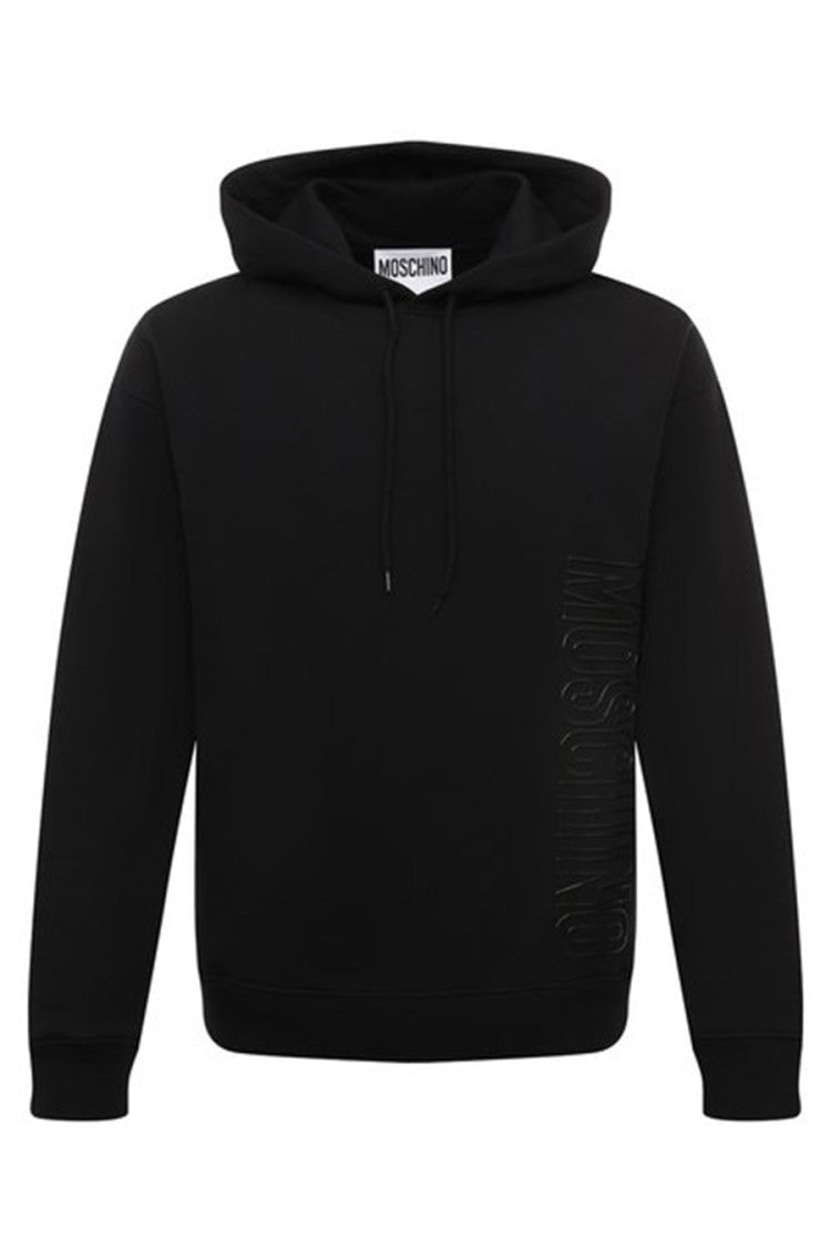 Classic Hooded Sweatshirt With Embossed Logo Detail