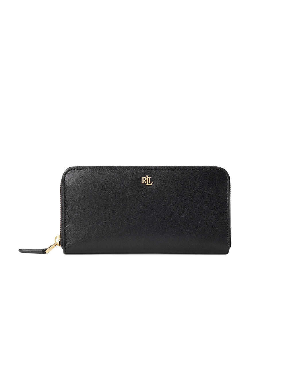Zip Continental Wallet Large – Black Leather