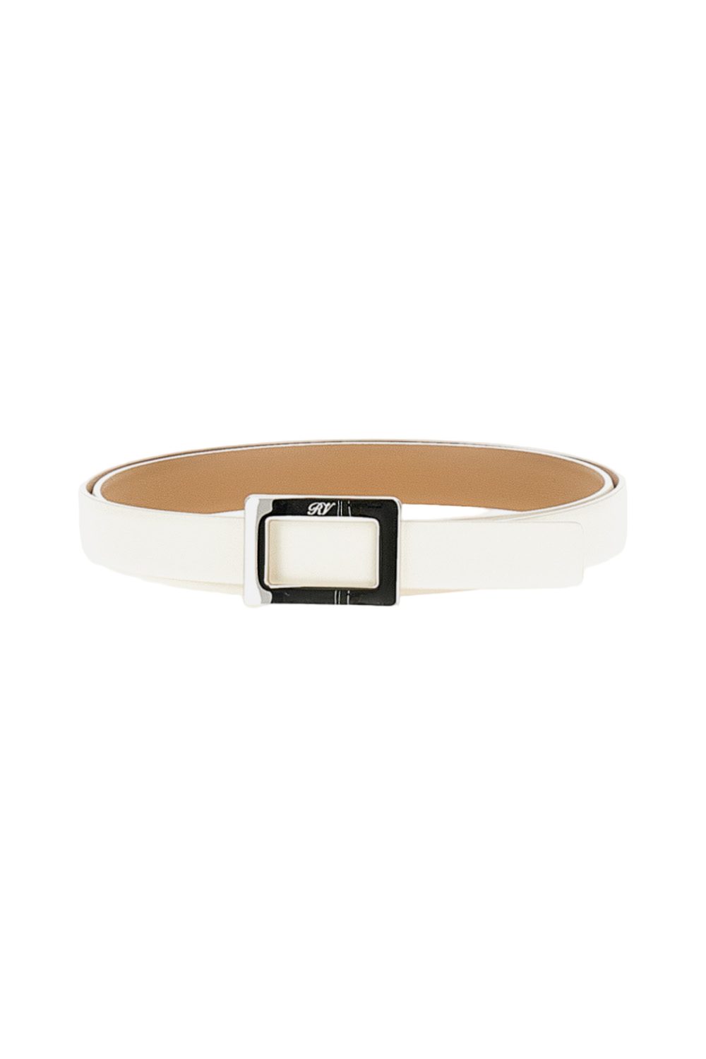 Sleek Narrow Belt With Distinctive Buckle