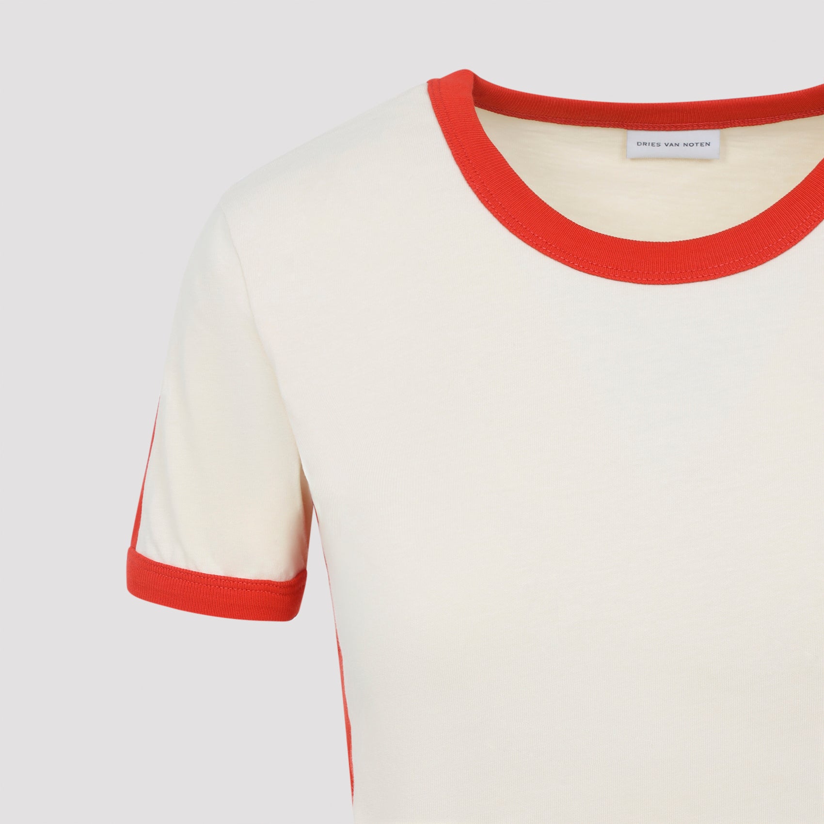Short-Sleeved Cream Top