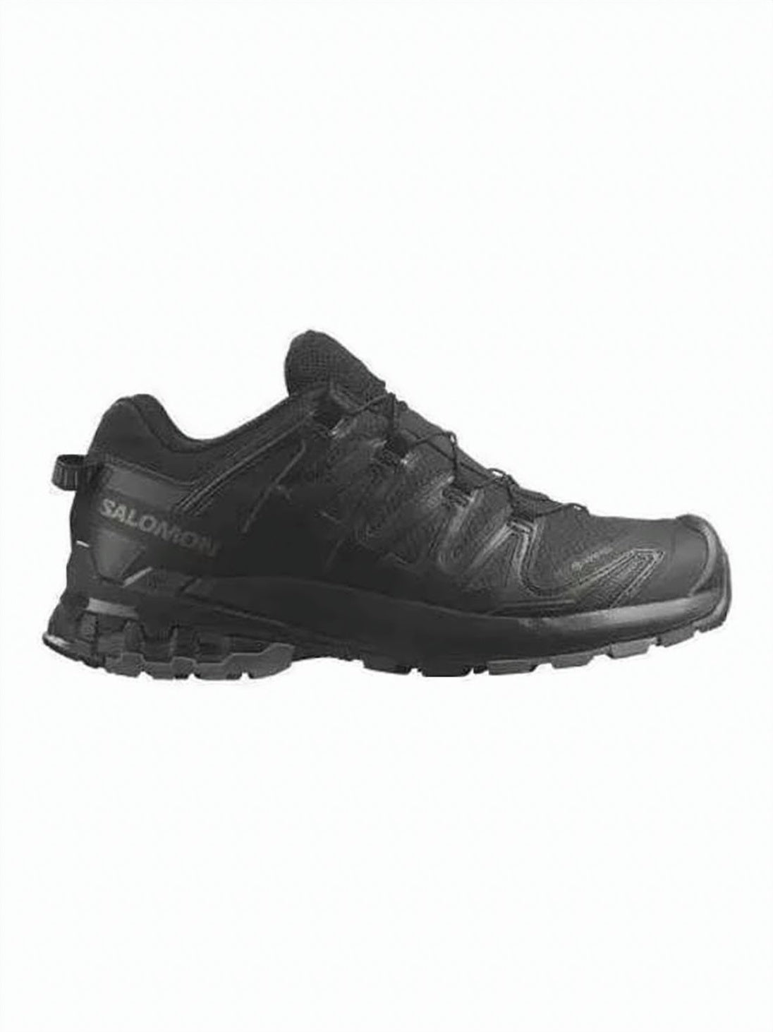 Low-Profile Black Textile Sneakers