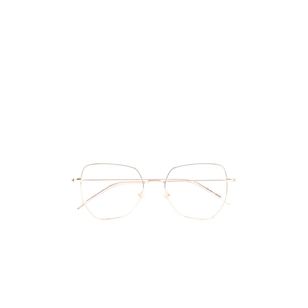 Pettits Geometric Gold Metal Eyeglasses with Minimalistic Design