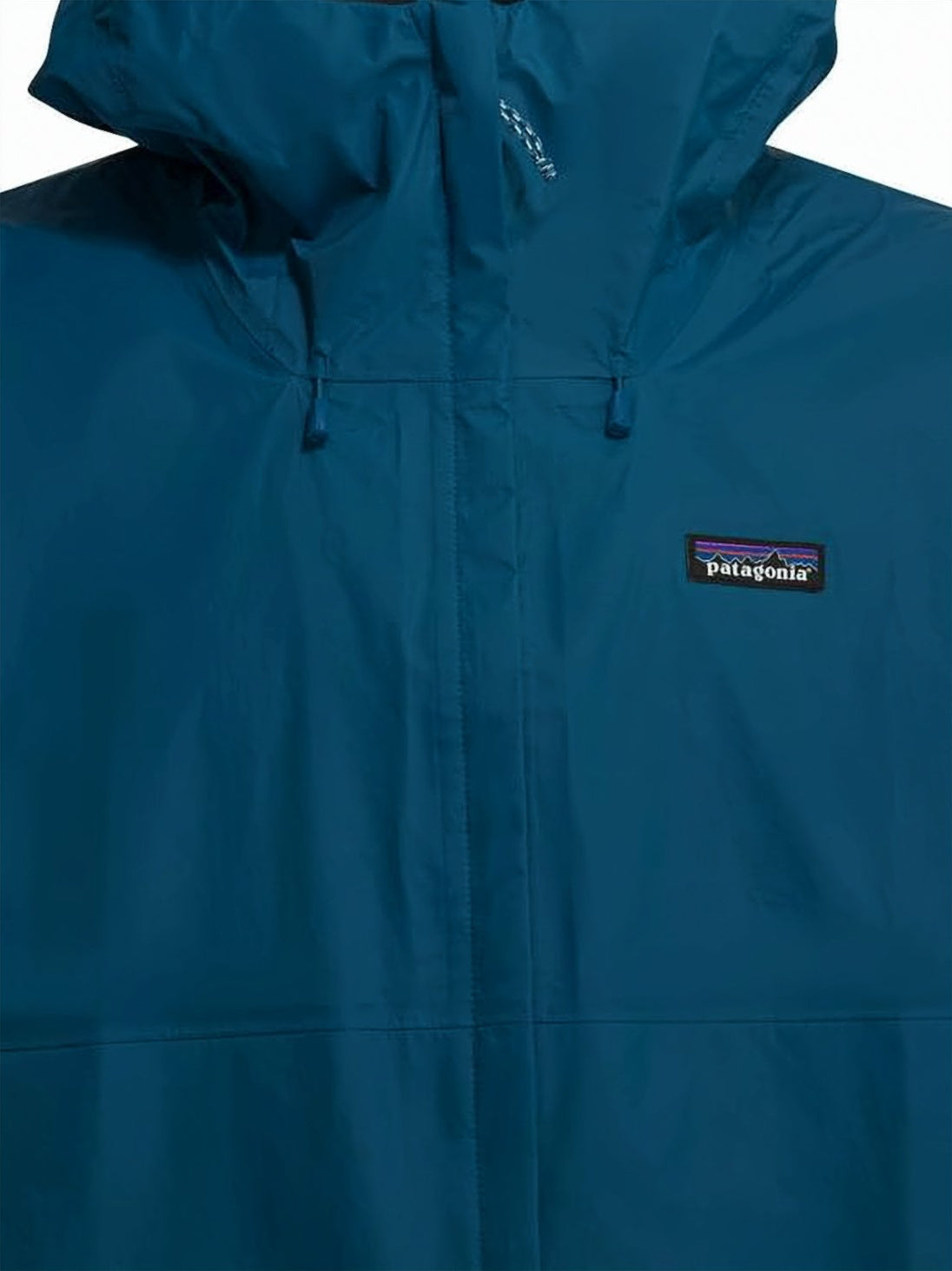 Minimalist Deep Blue Rain Jacket
