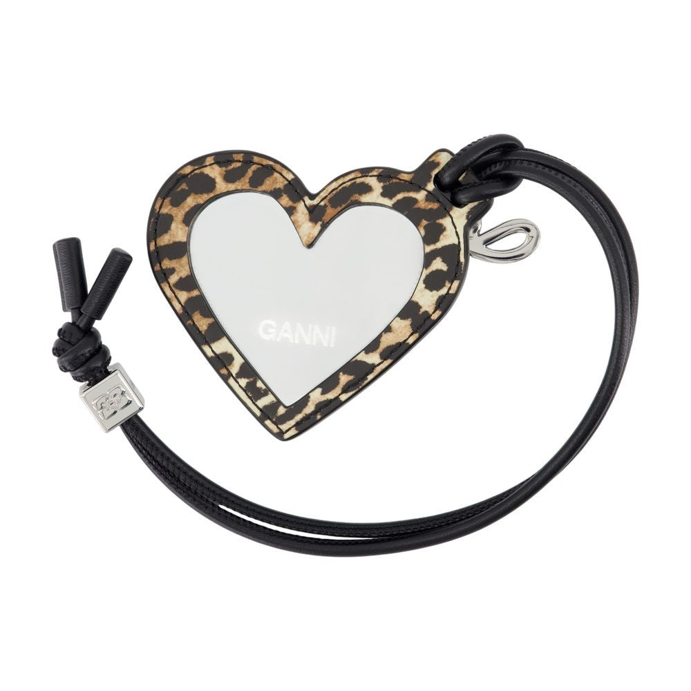 Bou Heart Keyring - Leather - Printed