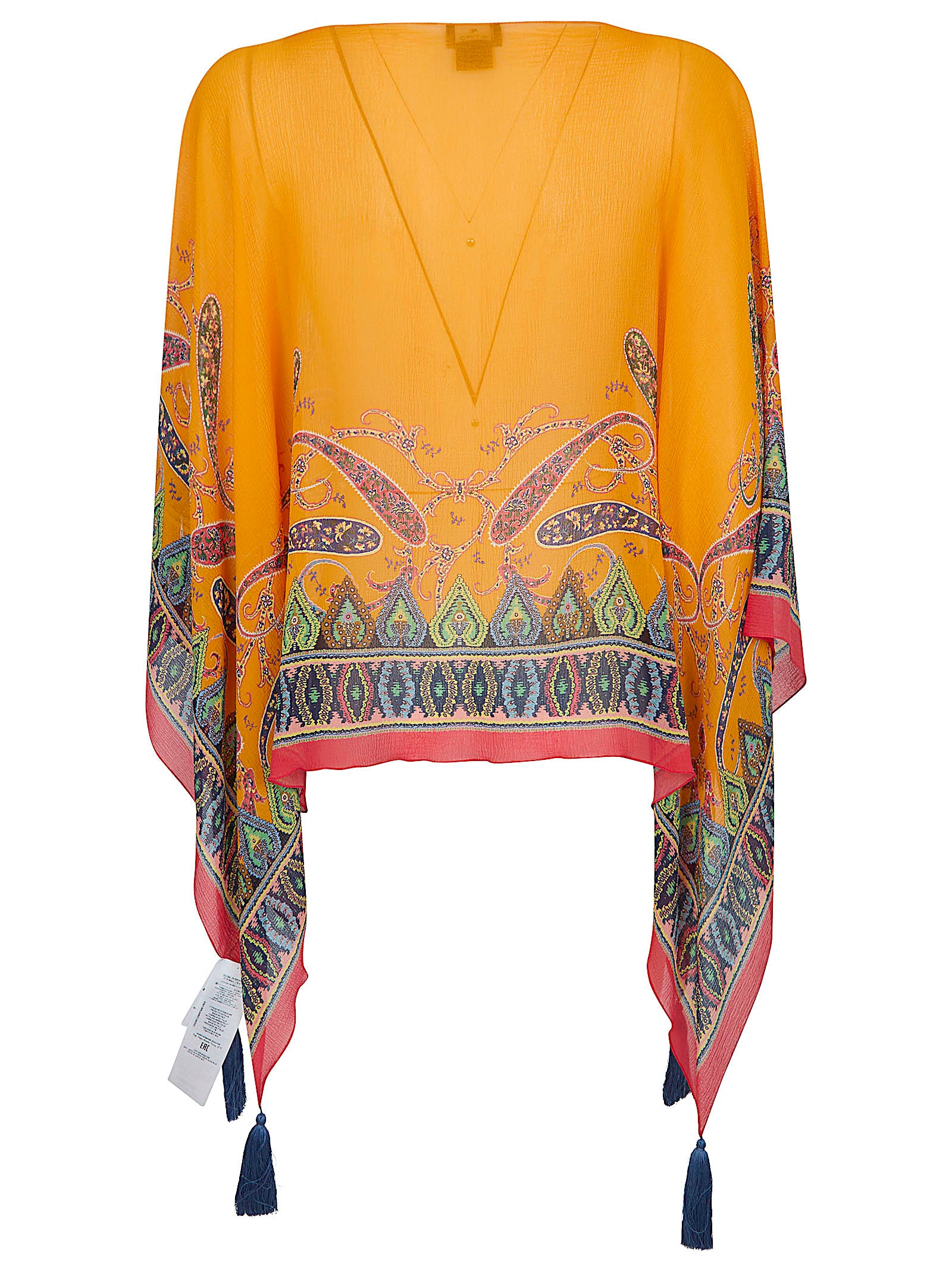 Multicolour Silk Cape Jacket