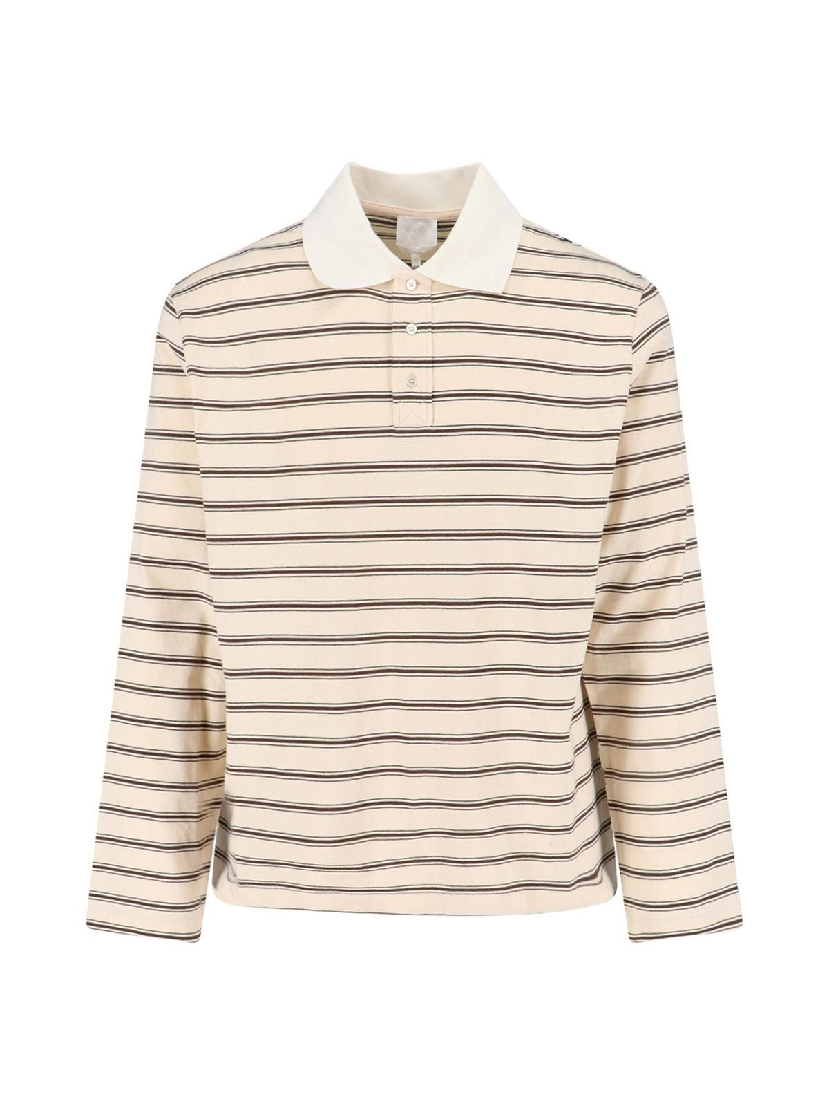 Long-Sleeve Polo Shirt with Classic Collar
