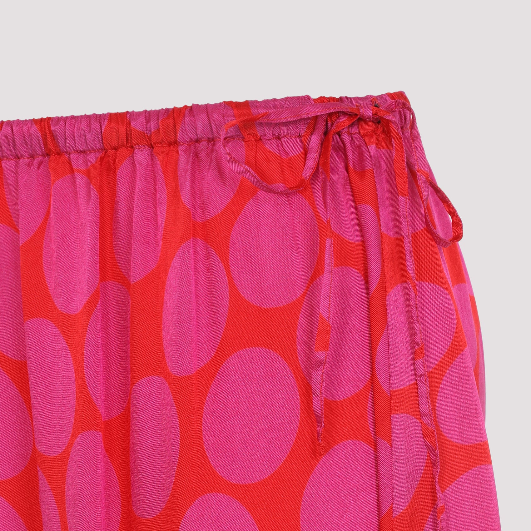 Midi Skirt with Playful Polka Dot Design