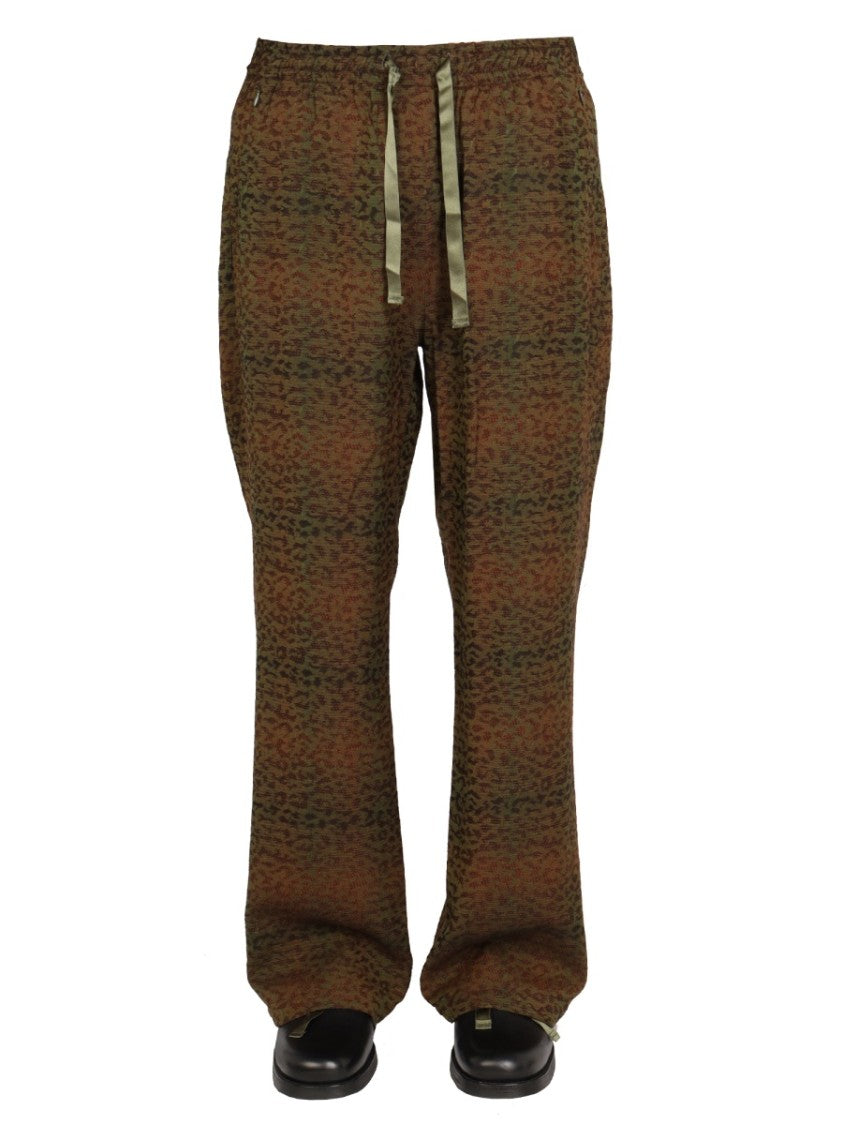 Animal Print Relaxed Fit Pants