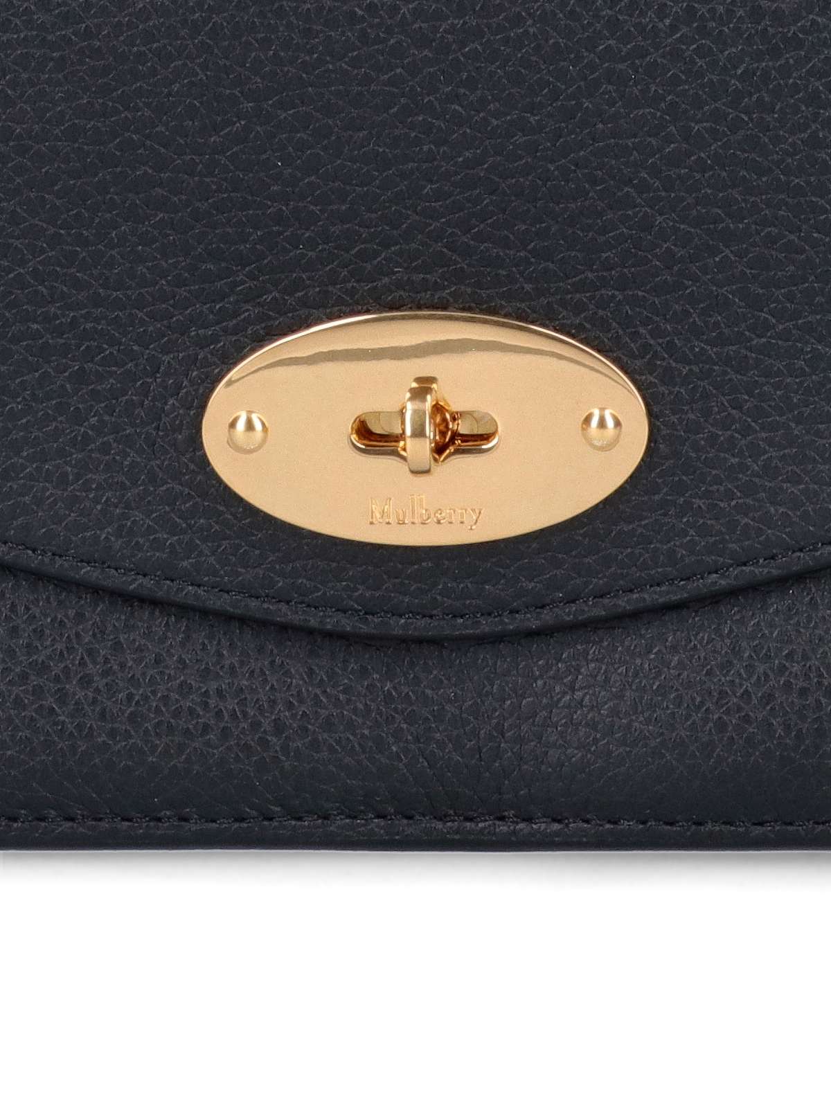 "Darley" Small Bag, In Black Hammered Leather