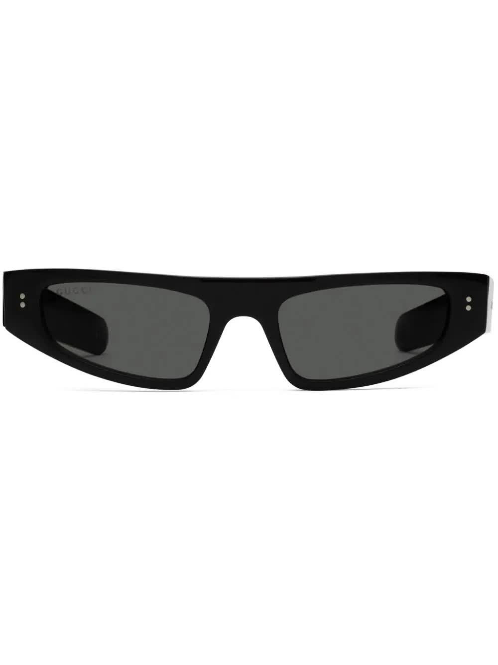 Black Cat Eye Slim Frame Sunglasses