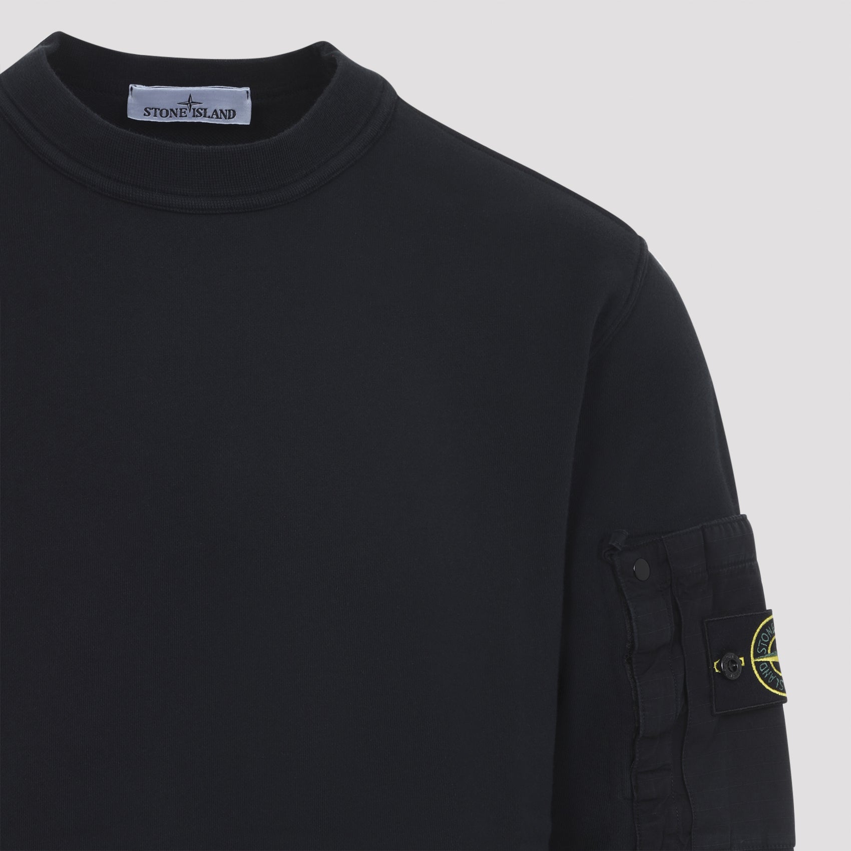Crewneck Sweatshirt With Ribbed Cuffs