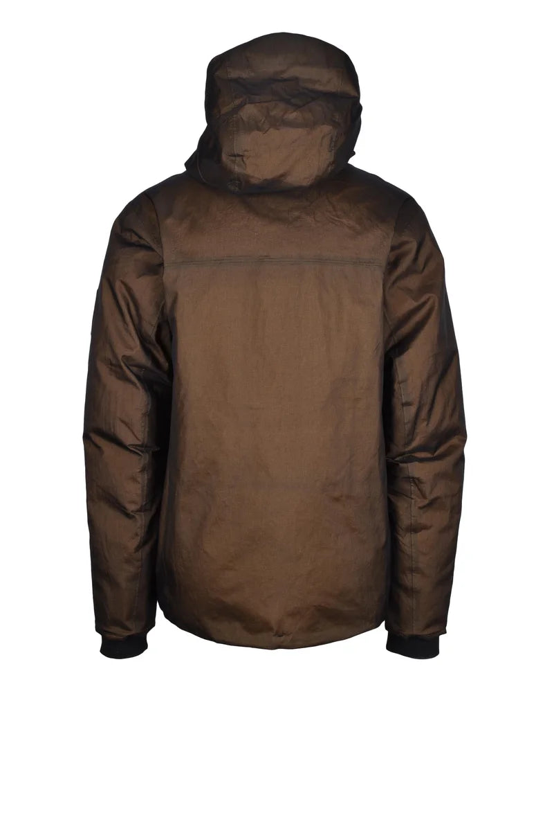 Water Resistant Down Jacket - Brown