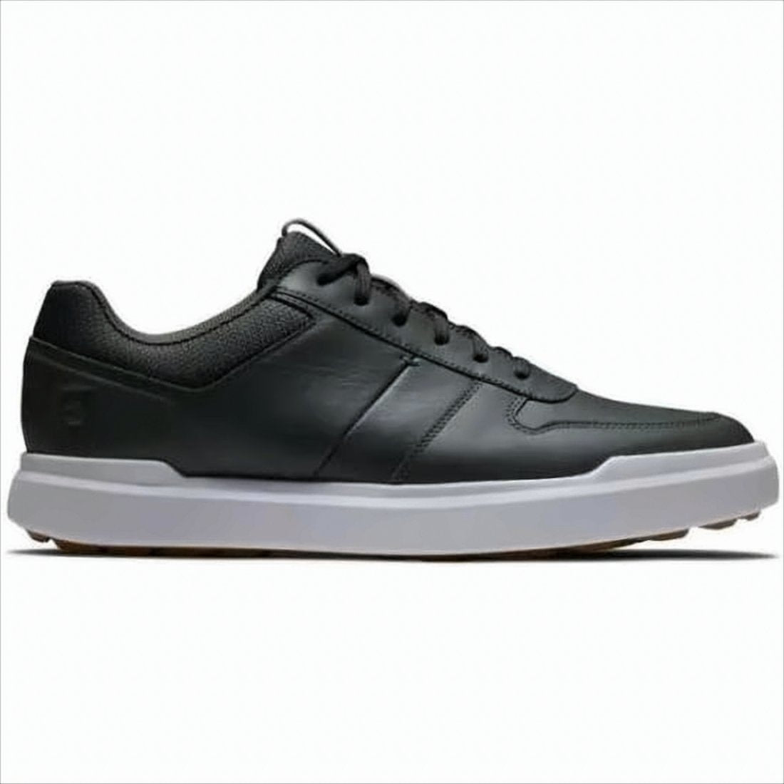 Smooth Leather Sneakers with Padded Collar
