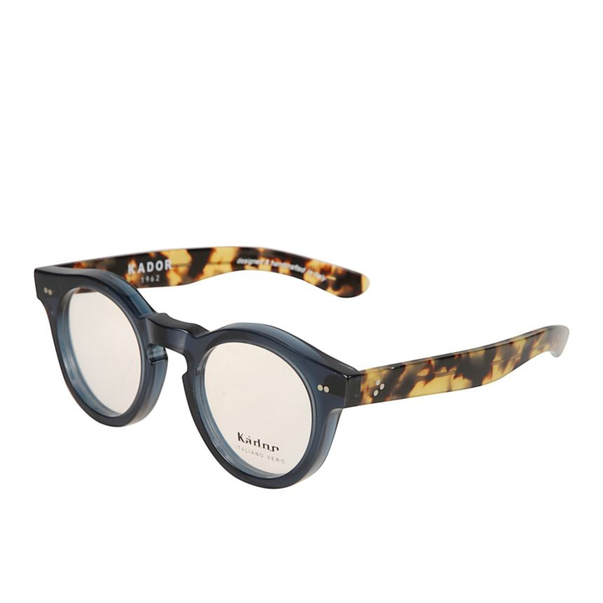 Mondo Translucent Round Sunglasses with Tortoiseshell Accents