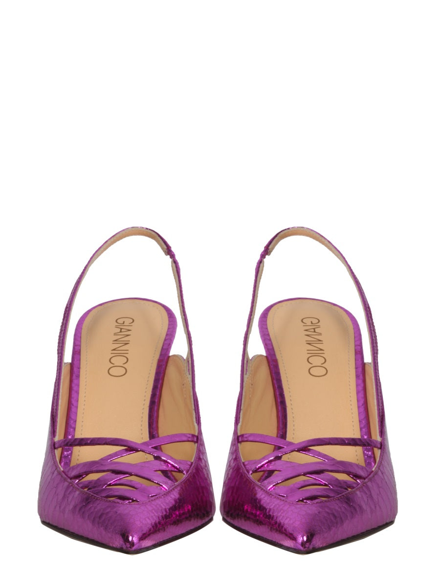 Leather High Heel Pumps