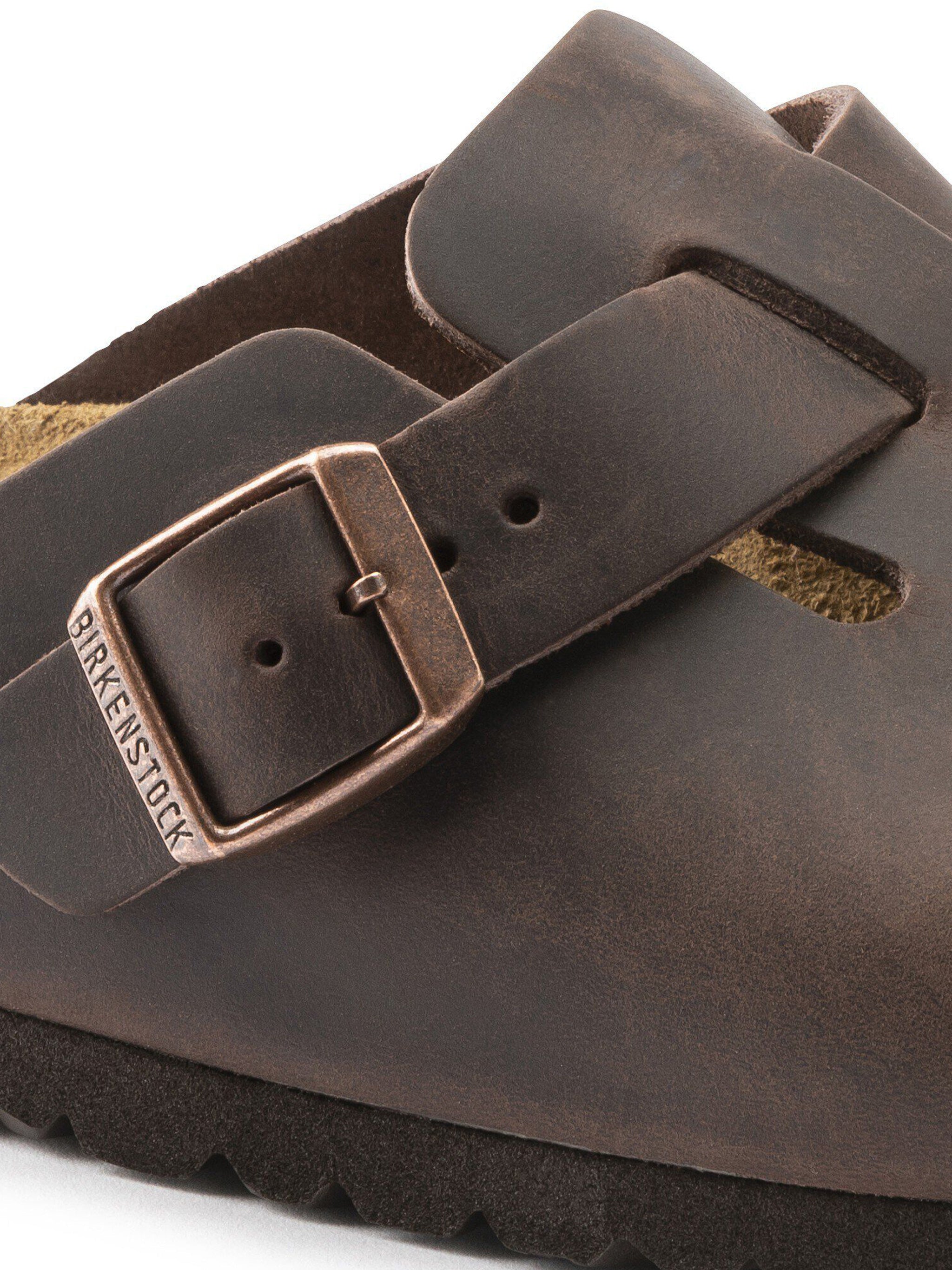 Boston Matte Brown Leather Clogs