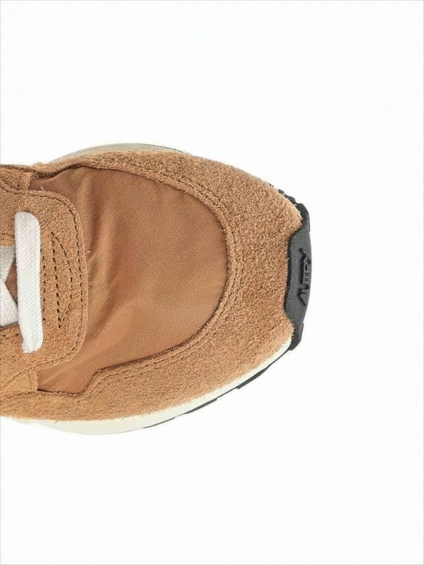 Low-Top Sneakers with Suede, Leather, and Nylon Mix