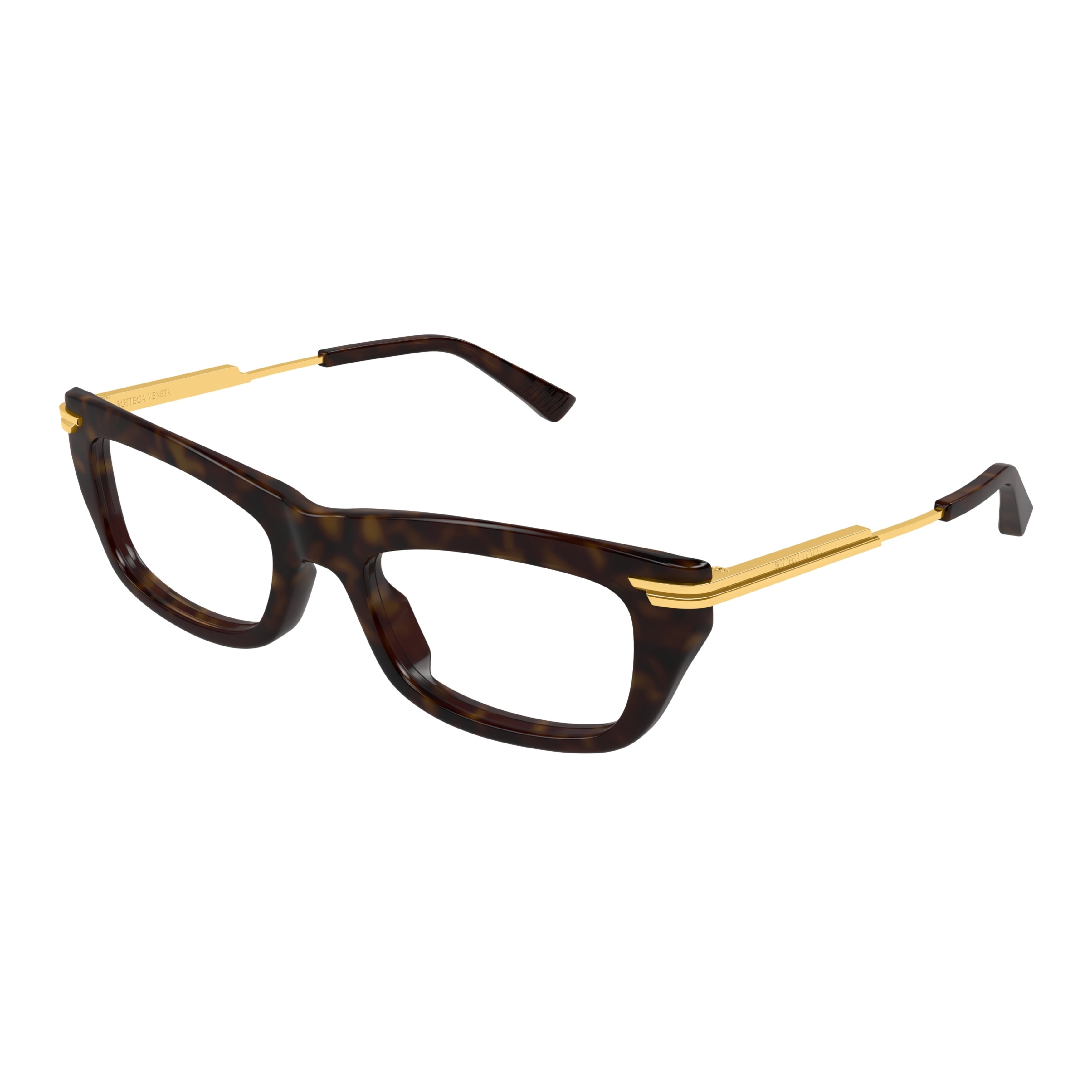 Bv1371o Bold Rectangular Tortoiseshell-Patterned Eyeglasses