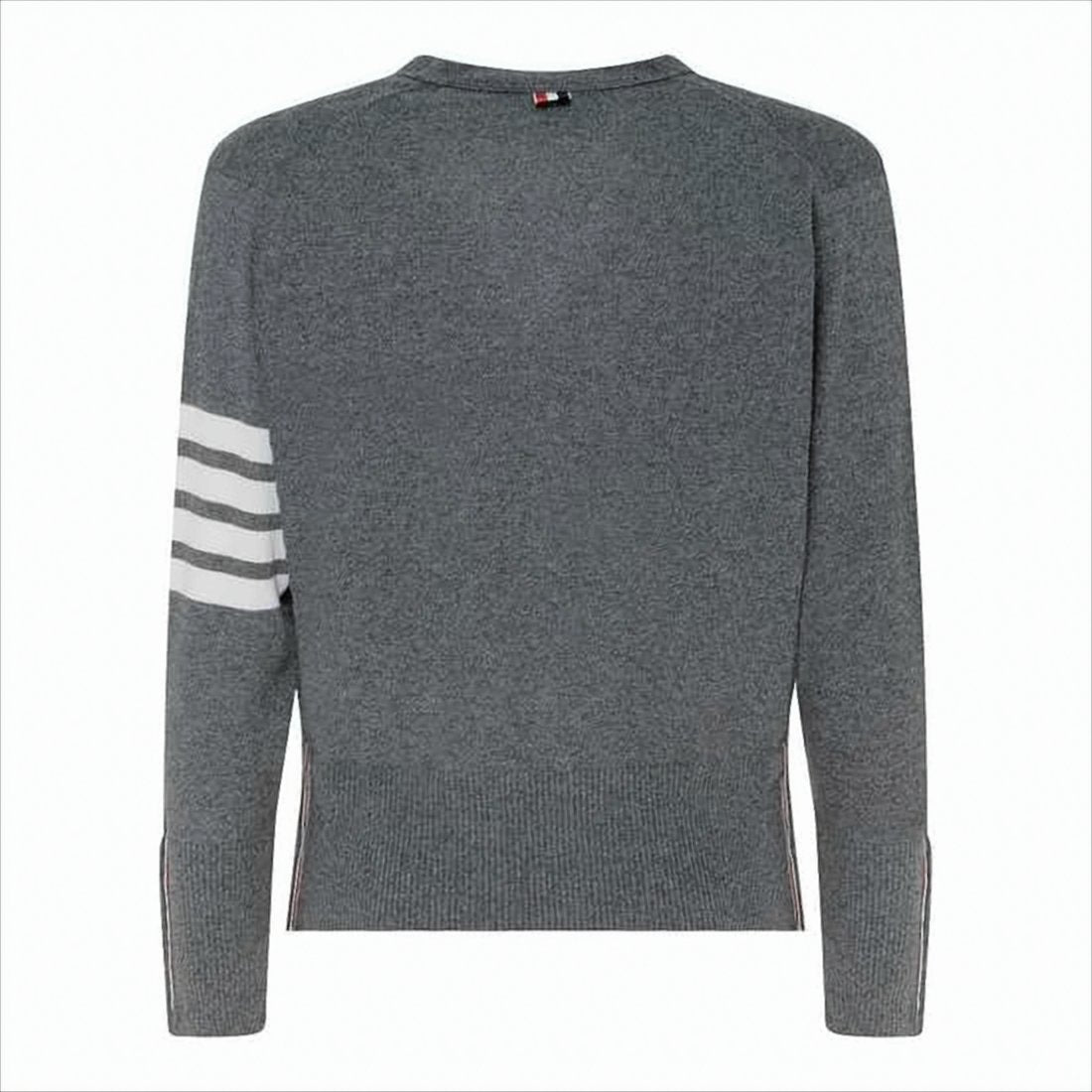 Cashmere Knit Cardigan with Distinctive Stripe Detail