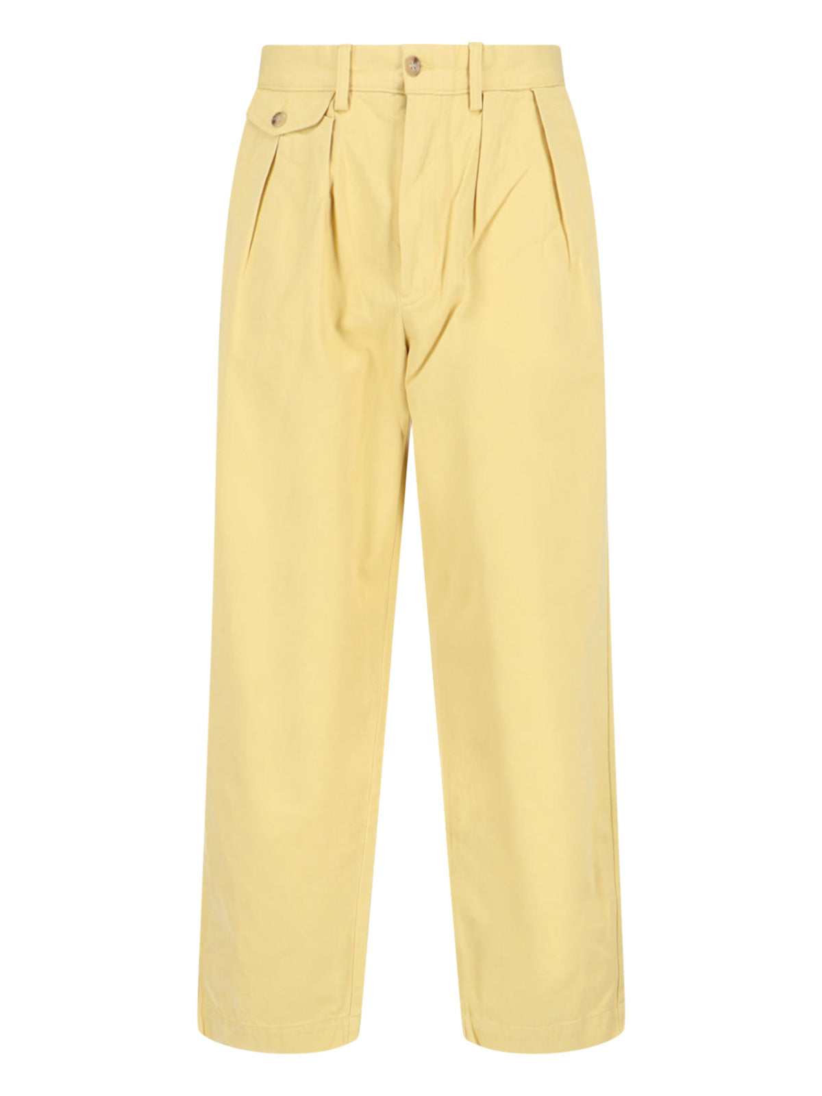 Straight-Leg Trousers In Vibrant Yellow