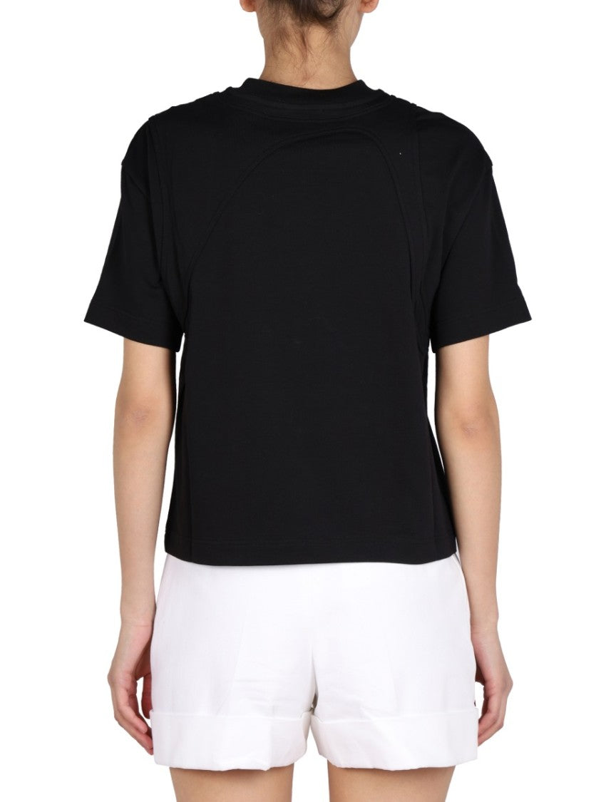 Minimalist Crewneck T-Shirt With Subtle Branding