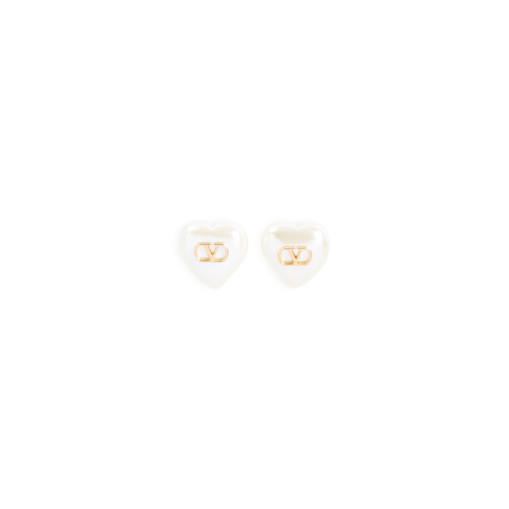 Heart-Shaped Pearl Earrings
