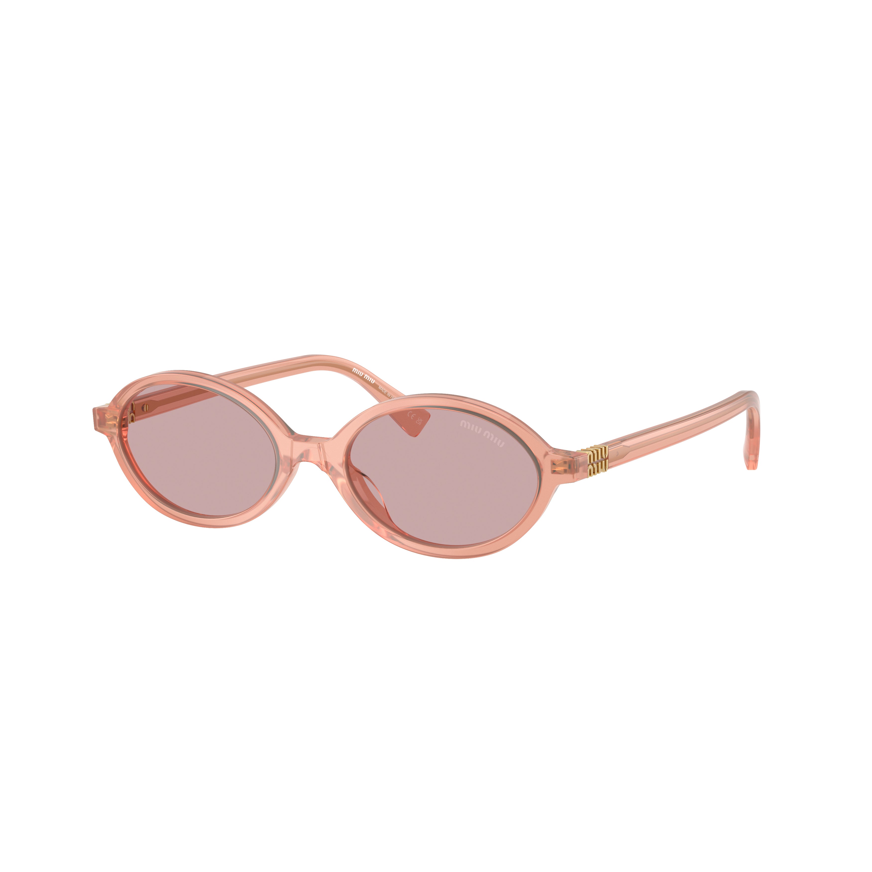 0mu 04zs Translucent Acetate Oval Sunglasses