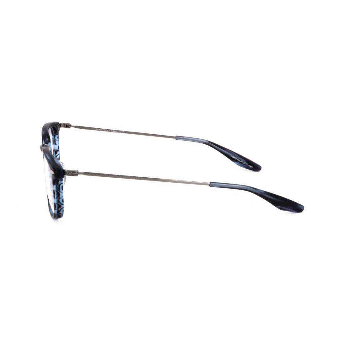 Bp5018 491oc Rectangular Tortoiseshell-patterned Eyeglasses with Metallic Temples