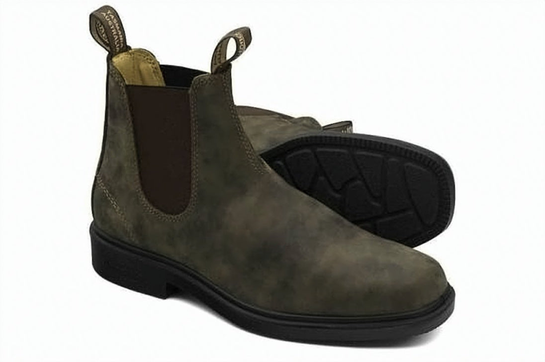 Ankle Boots with Matte Leather Upper
