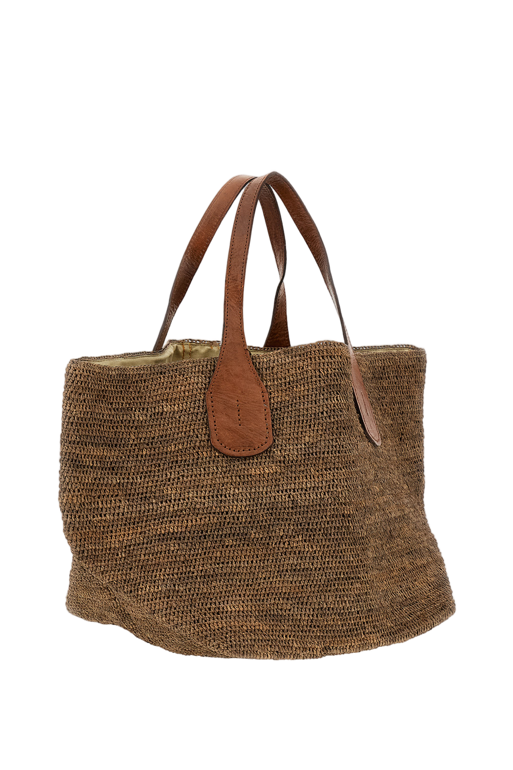 Brown Tokyo II Raffia Bag