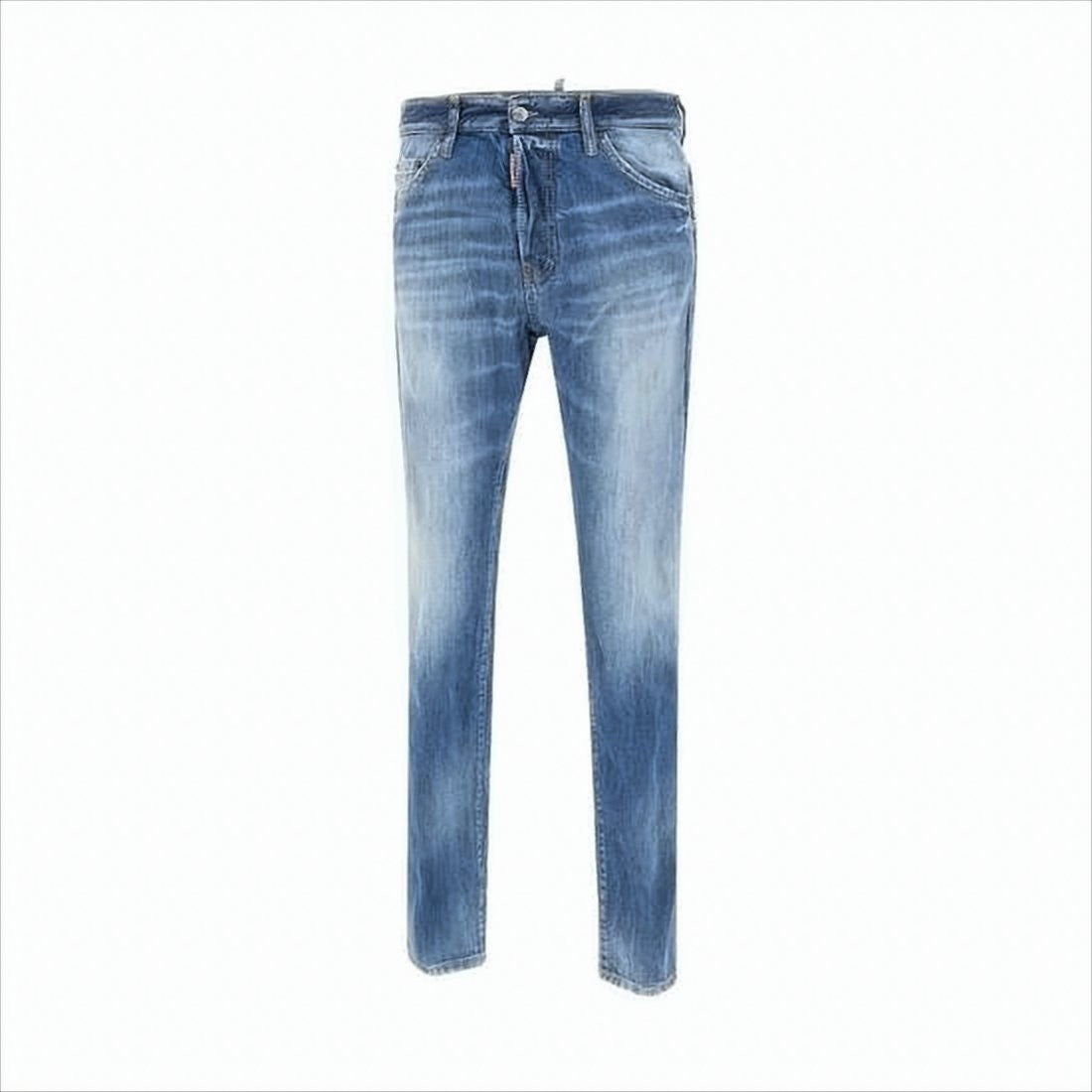 Slim-Fit Distressed Denim Jeans