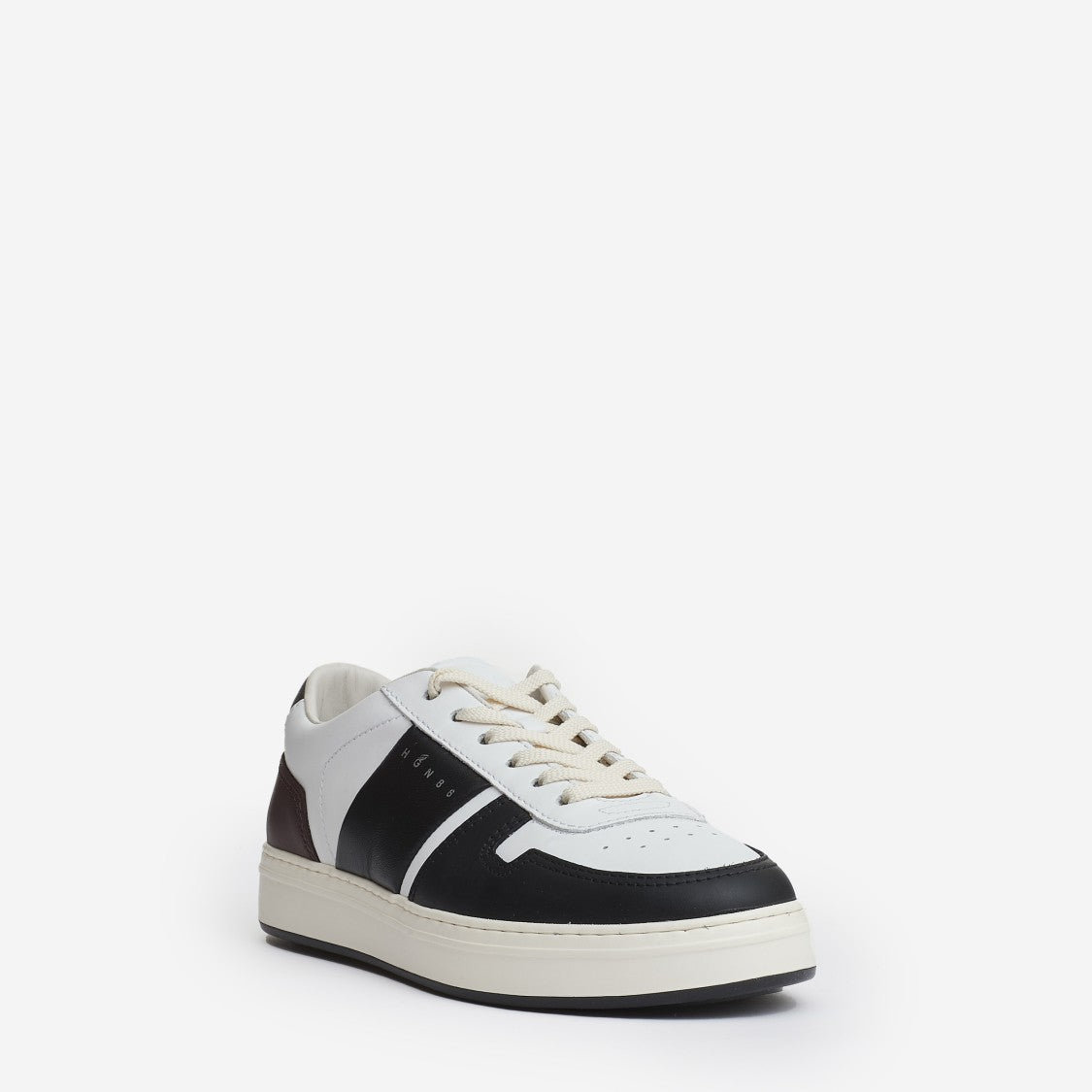 H Tv Sneakers Leather White Black