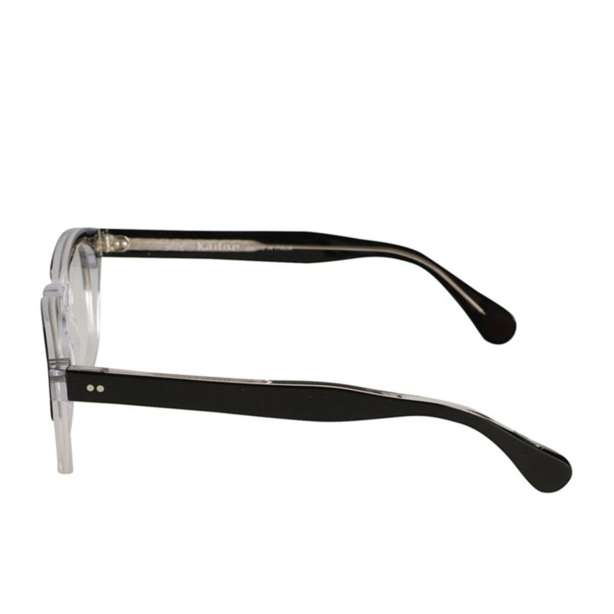 Boston/N Round Frame Sunglasses with Transparent Lower Half