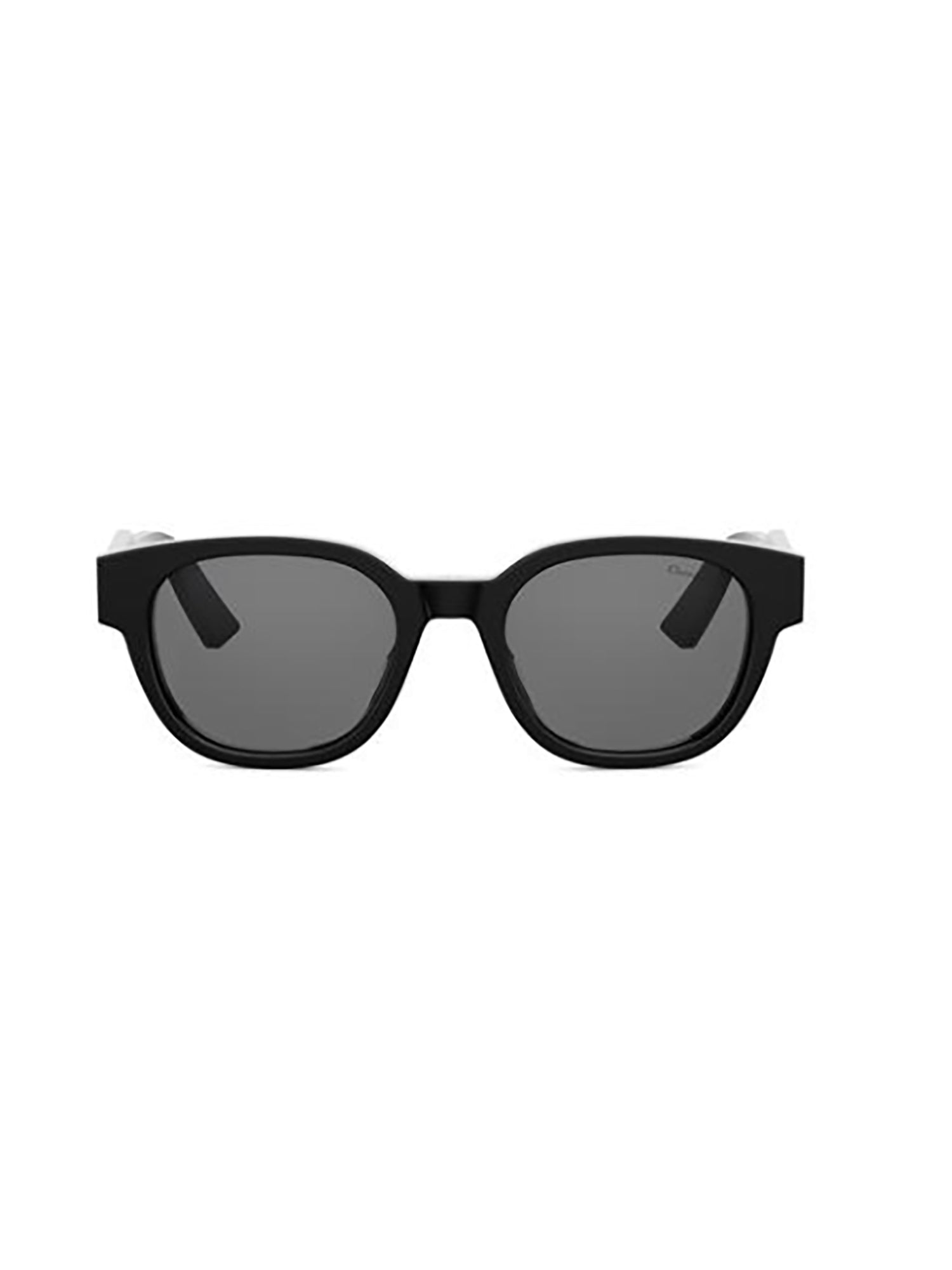 Sleek Rectangular Black Sunglasses with Textured Temples