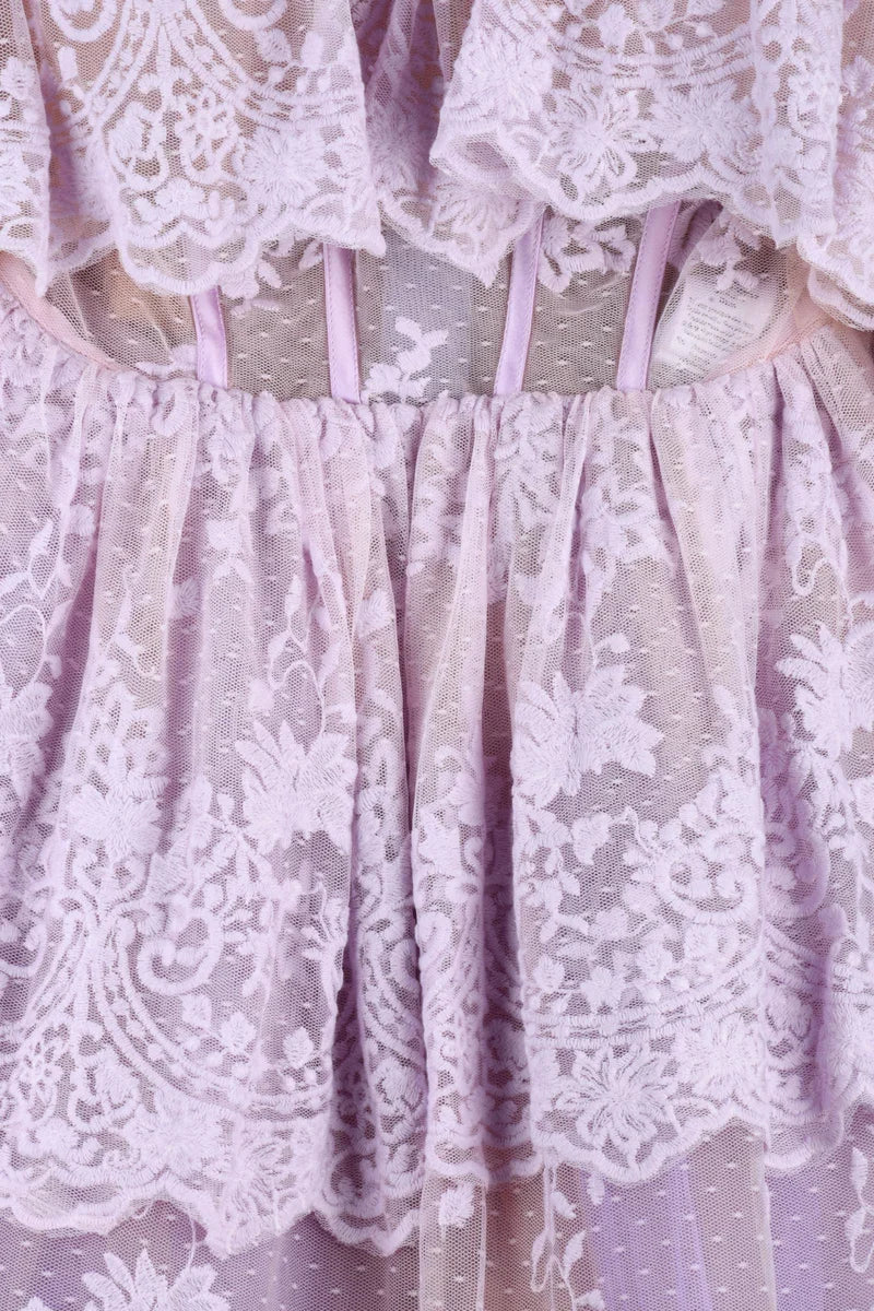 Mini Dress Polyamide Cotton - Wisteria