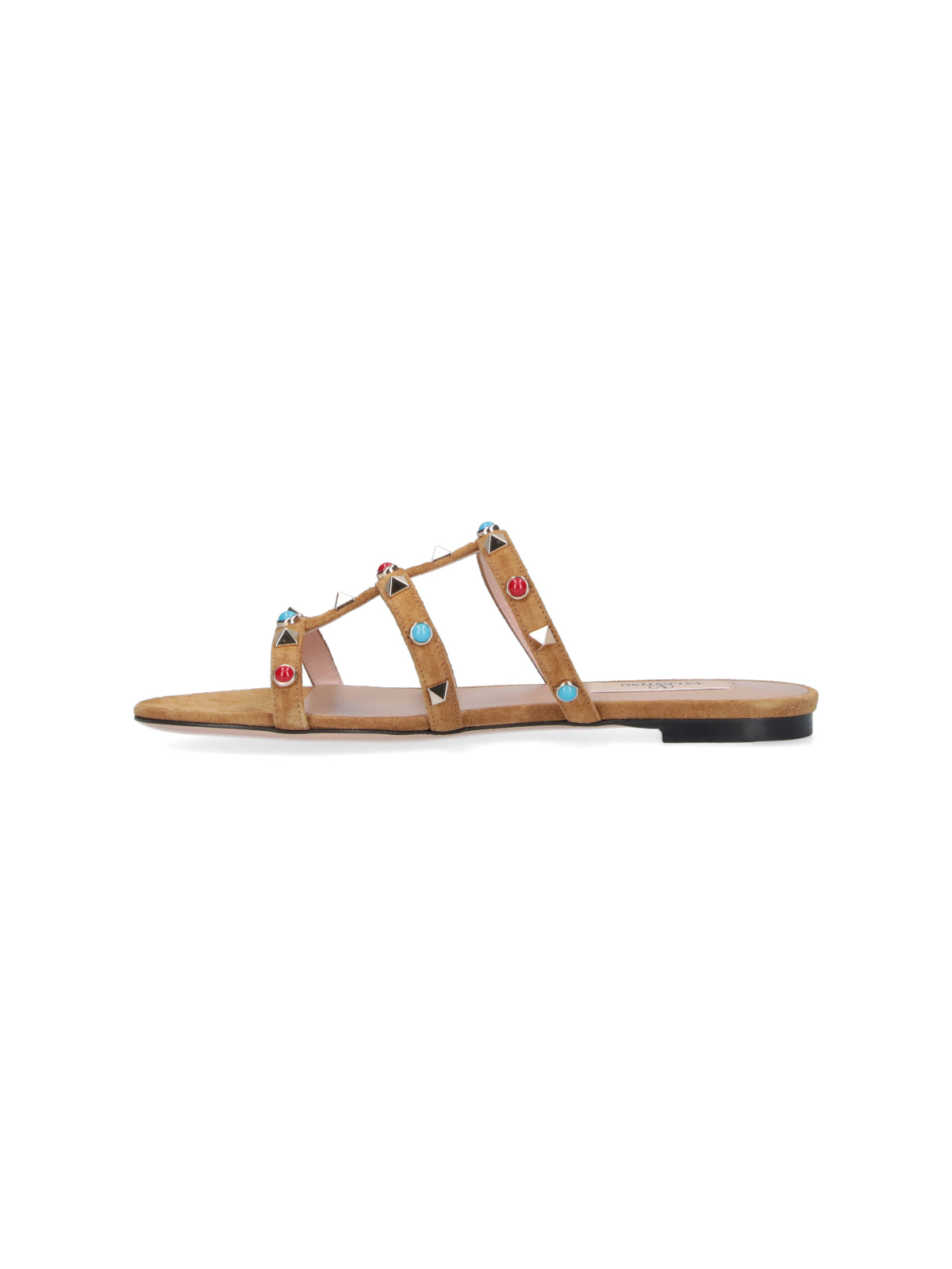 "Rockstud" Sandals Brown