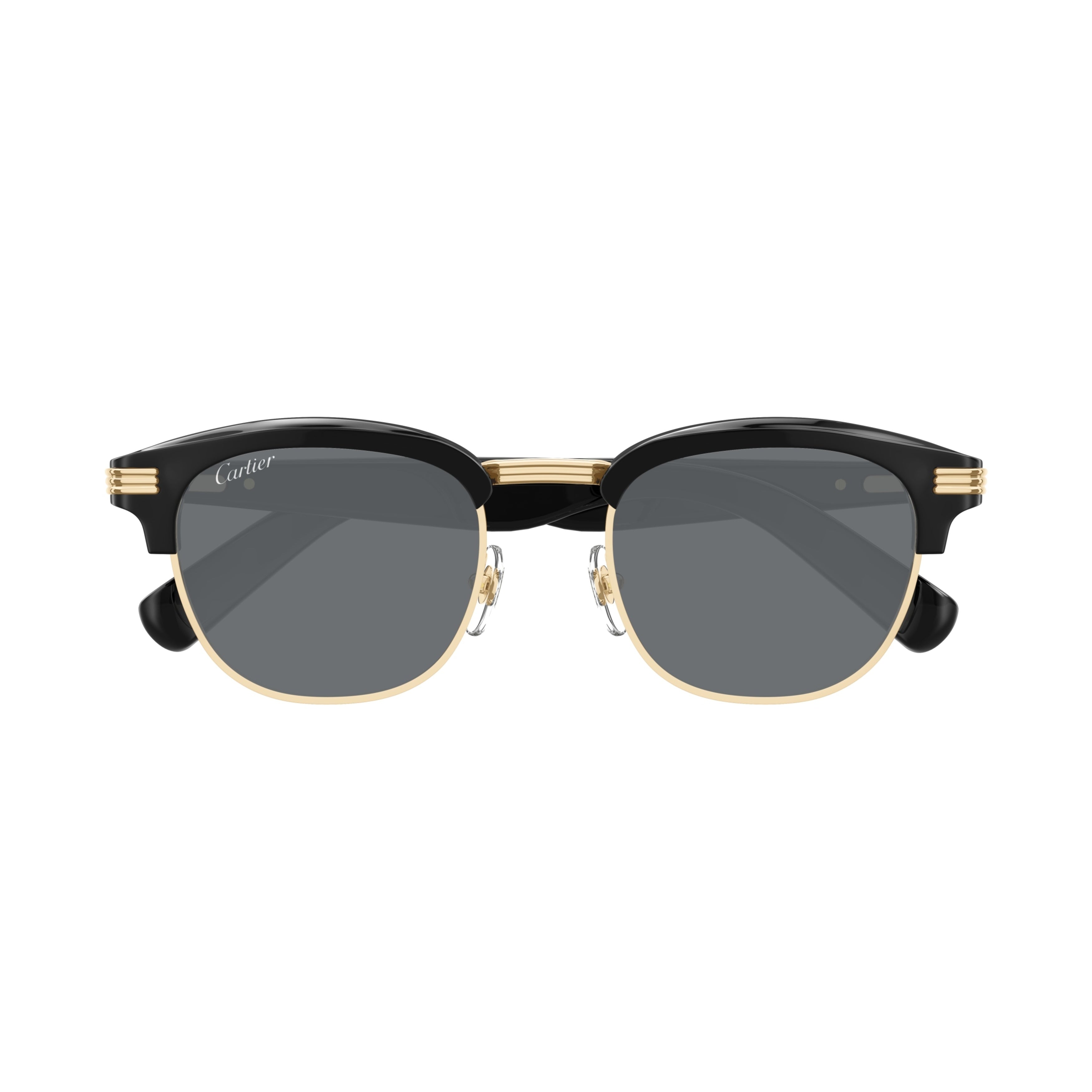 Ct0496S Classic Clubmaster Sunglasses with Bold Black Acetate