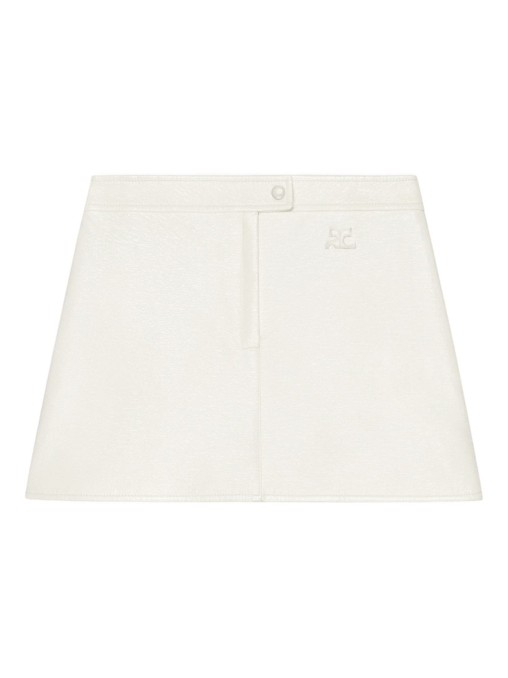 A-Line Skirt with Embossed Logo Detail